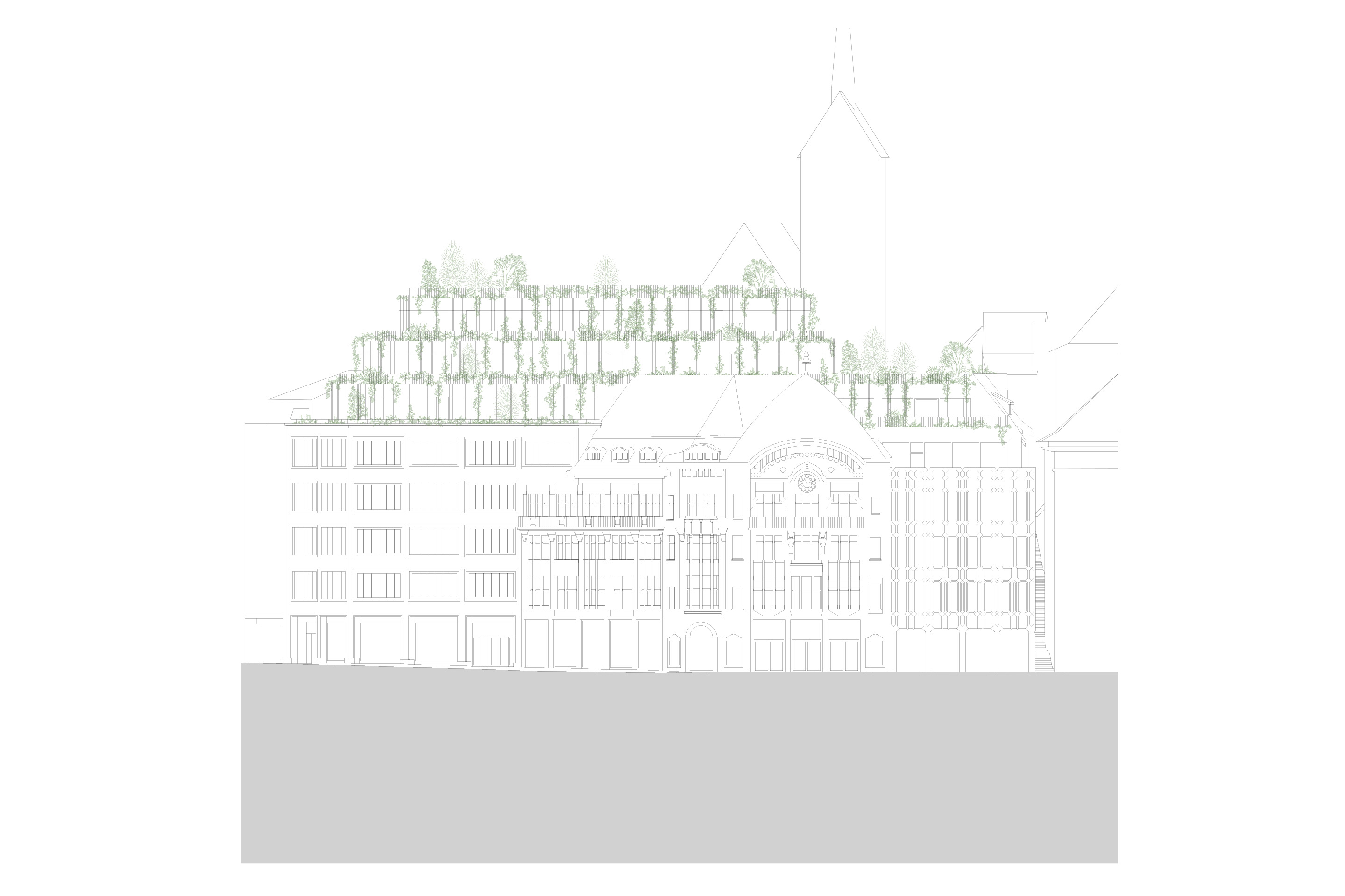 Globus Basel: Aufriss