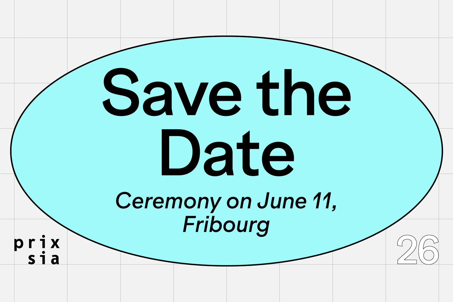 Prix SIA 2026 | Preisverleihung | Save the Date, Fribourg, 11. Juni 2026