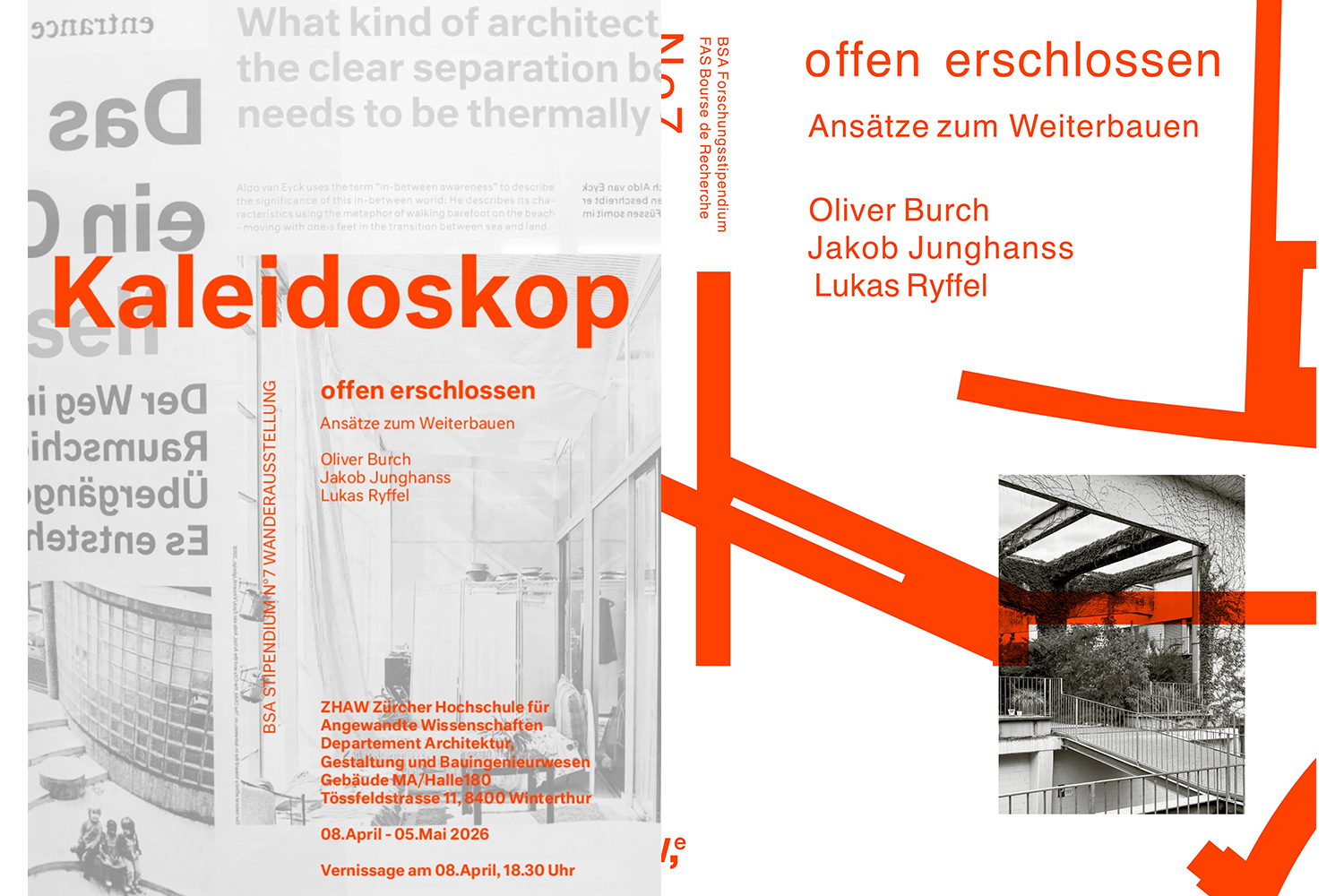 Architektur der Offenheit | offen erschlossen - Ansätze zum Weiterbauen, Winterthur, 8. April bis 5. Mai 2026
