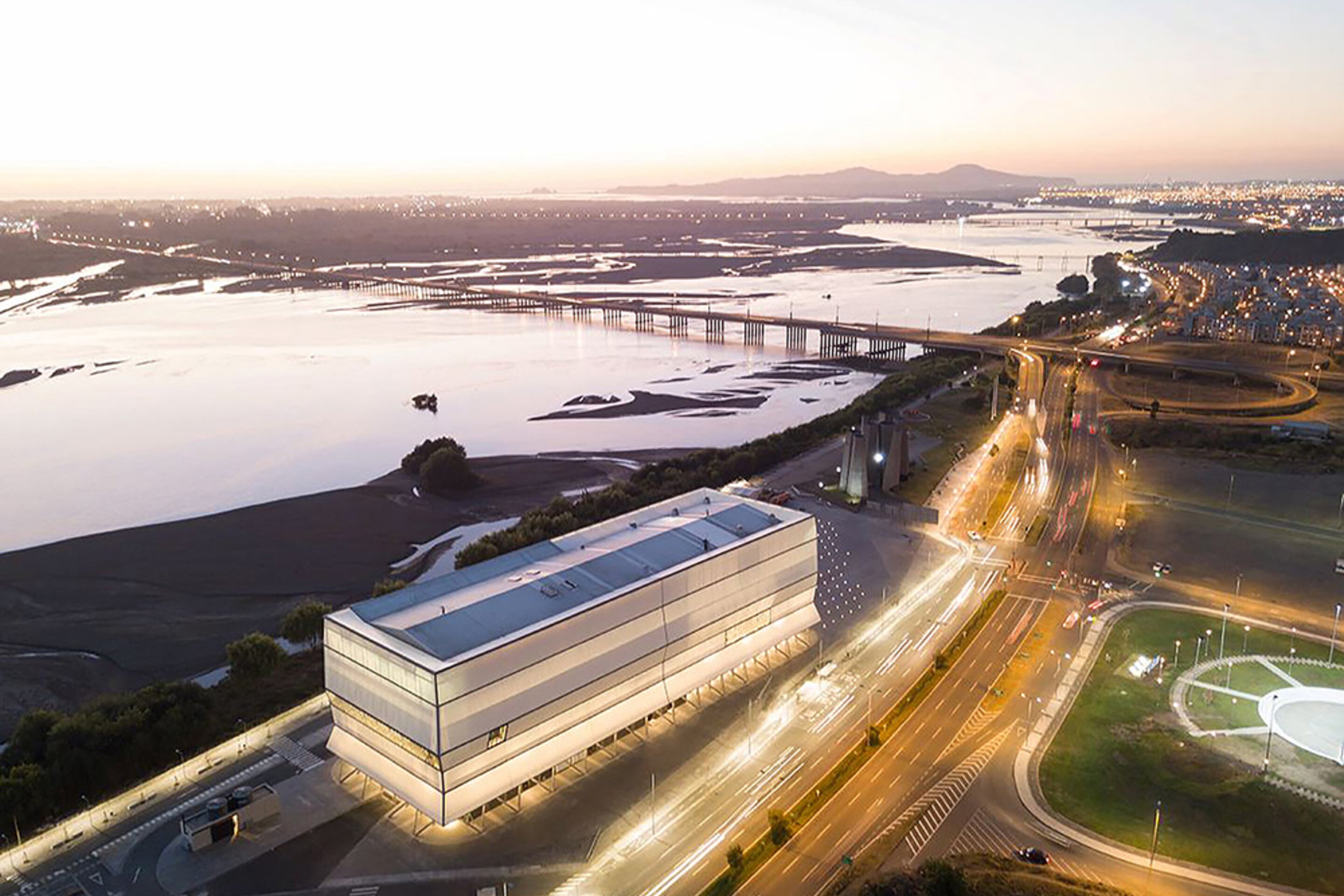 ue aérienne du Teatro Regional del Biobío, Concepción, Chili