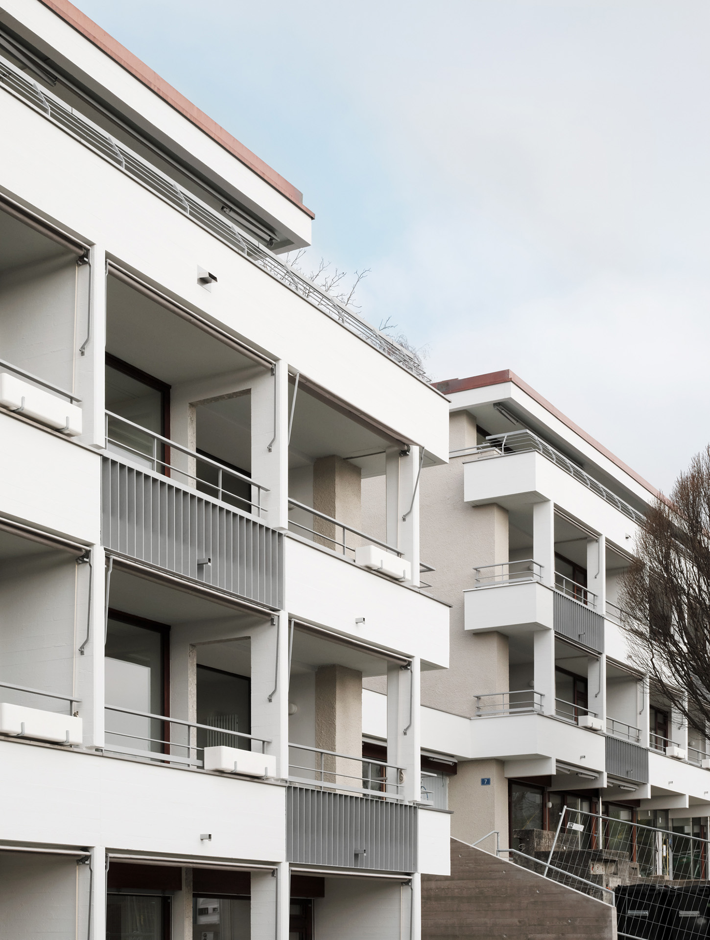 Balkonschicht Haus A und Haus B