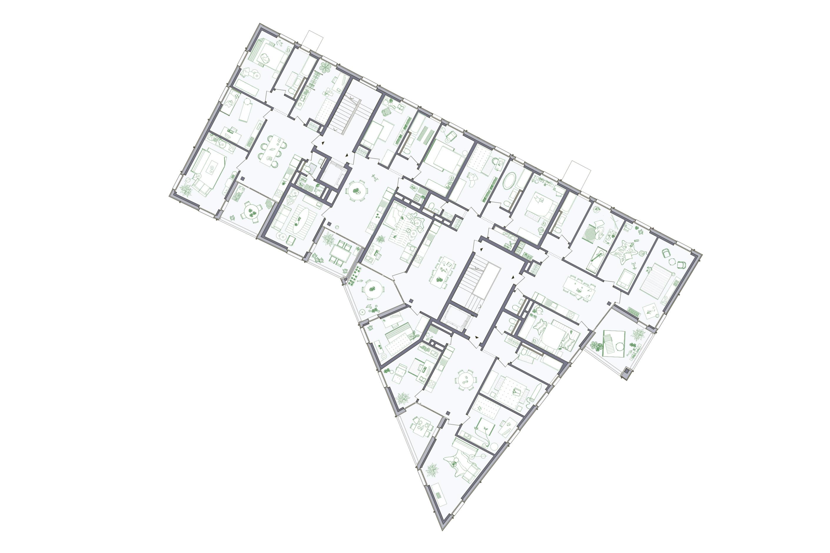 cucina-specchio-politico-abitare-LUTJENS-PADMANABHAN-WaldmeisterwegZurich-2018