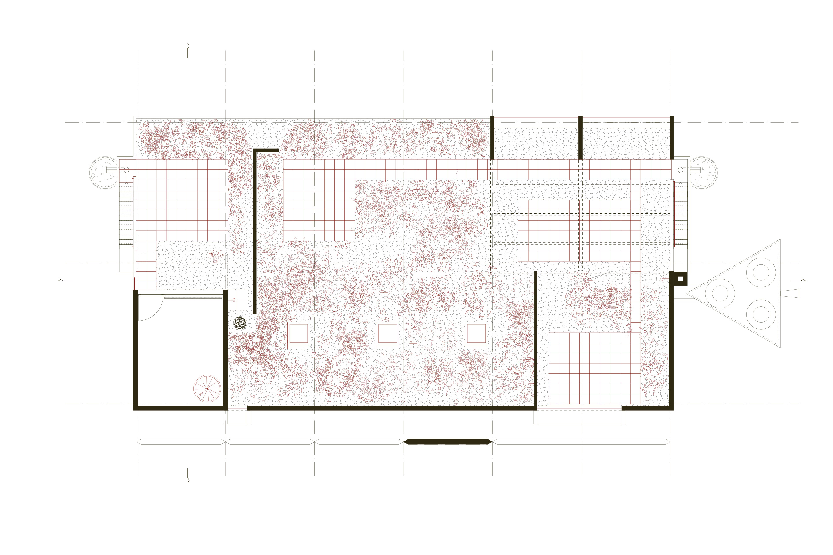 Siedlung Flamatt 1 Dachterrasse Plan