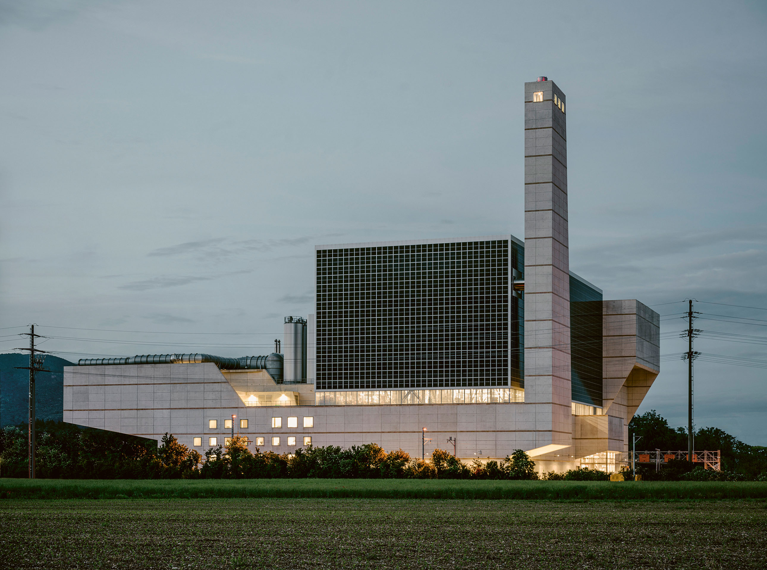 Energiezentrale kenova, Dämmerungsansicht