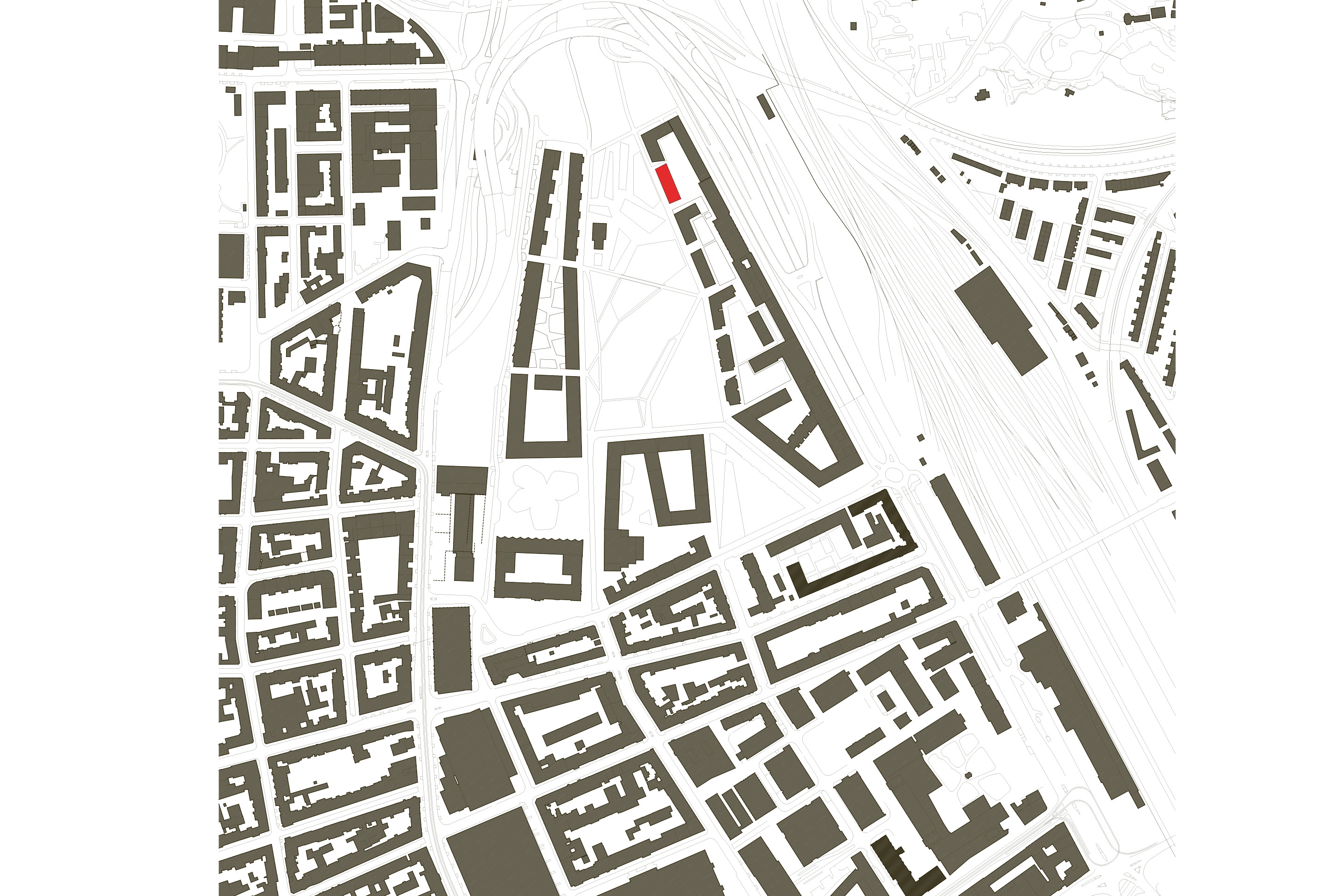 Situationsplan des Projekts Baustein 12 von EMI Architekt*innen