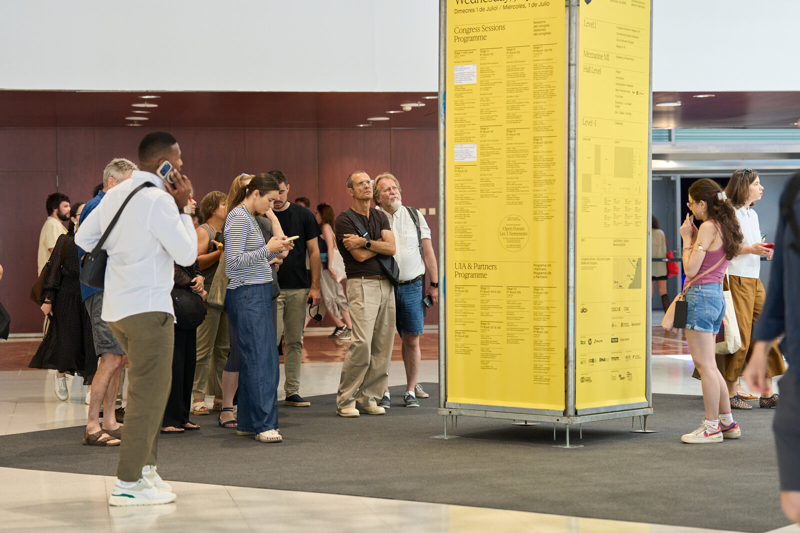 Participants au 29e congrès mondial de l'UIA 2026 à Barcelone.
