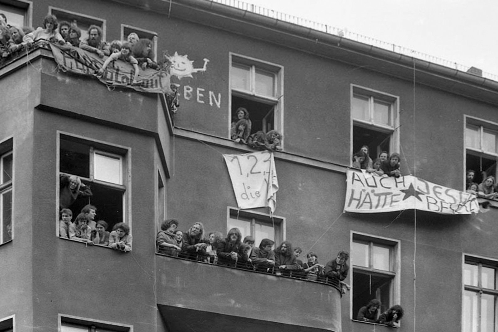 Instandbesetzung d'un immeuble à Berlin Kreuzberg, 1981.