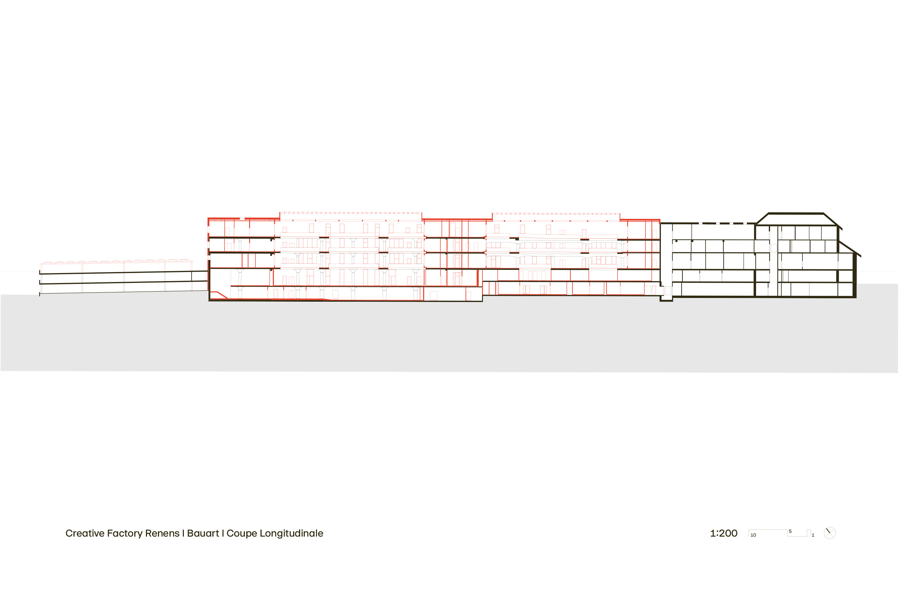 Coupe longitudinale, Creative Factory Renens