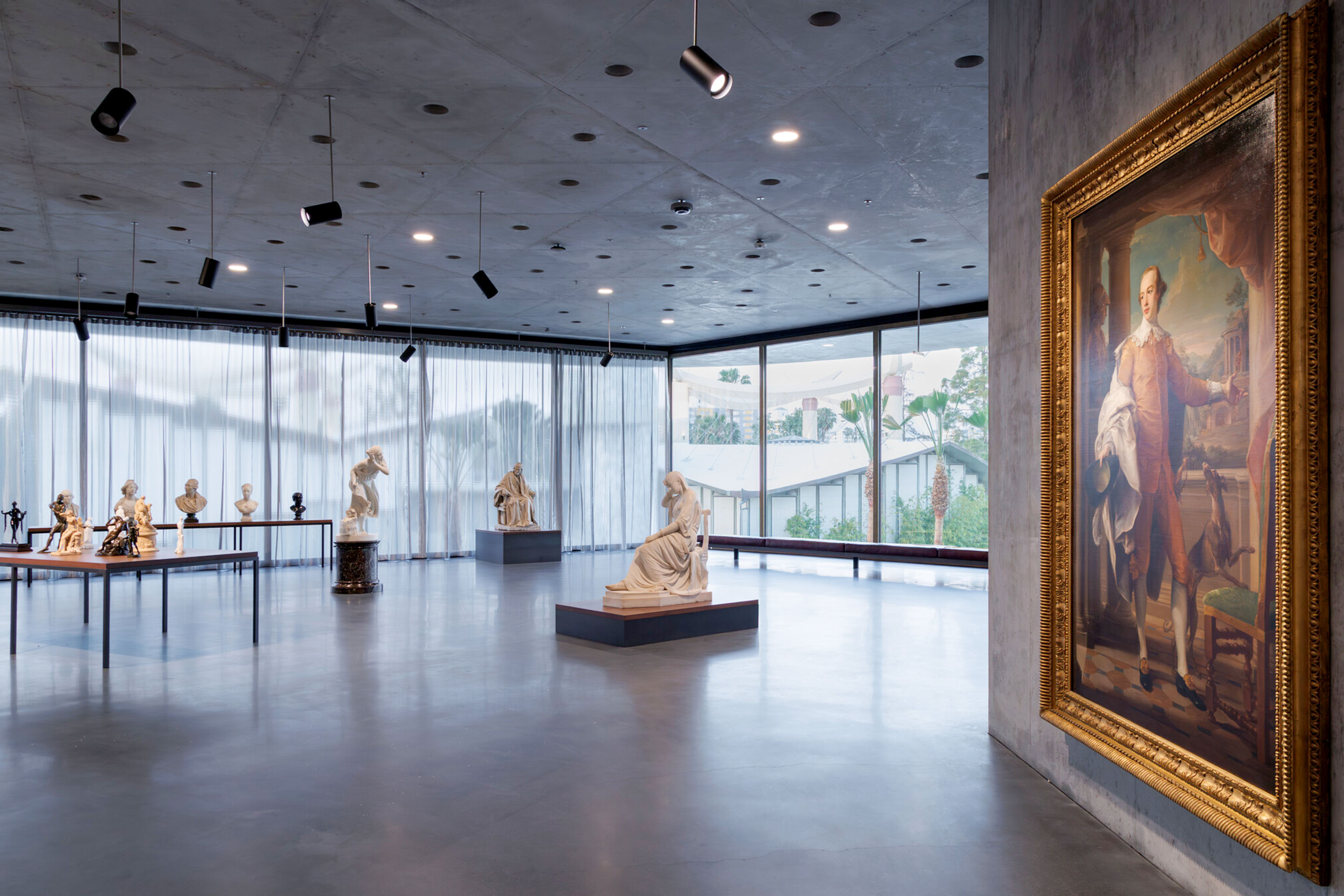 LACMA, Architektur: Peter Zumthor, Blick ein einen Ausstellungssaal