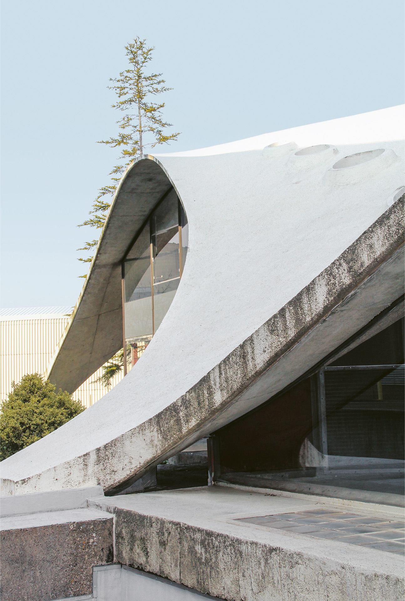 Pavillon Sicli Isler Betonschale Aussen Foto