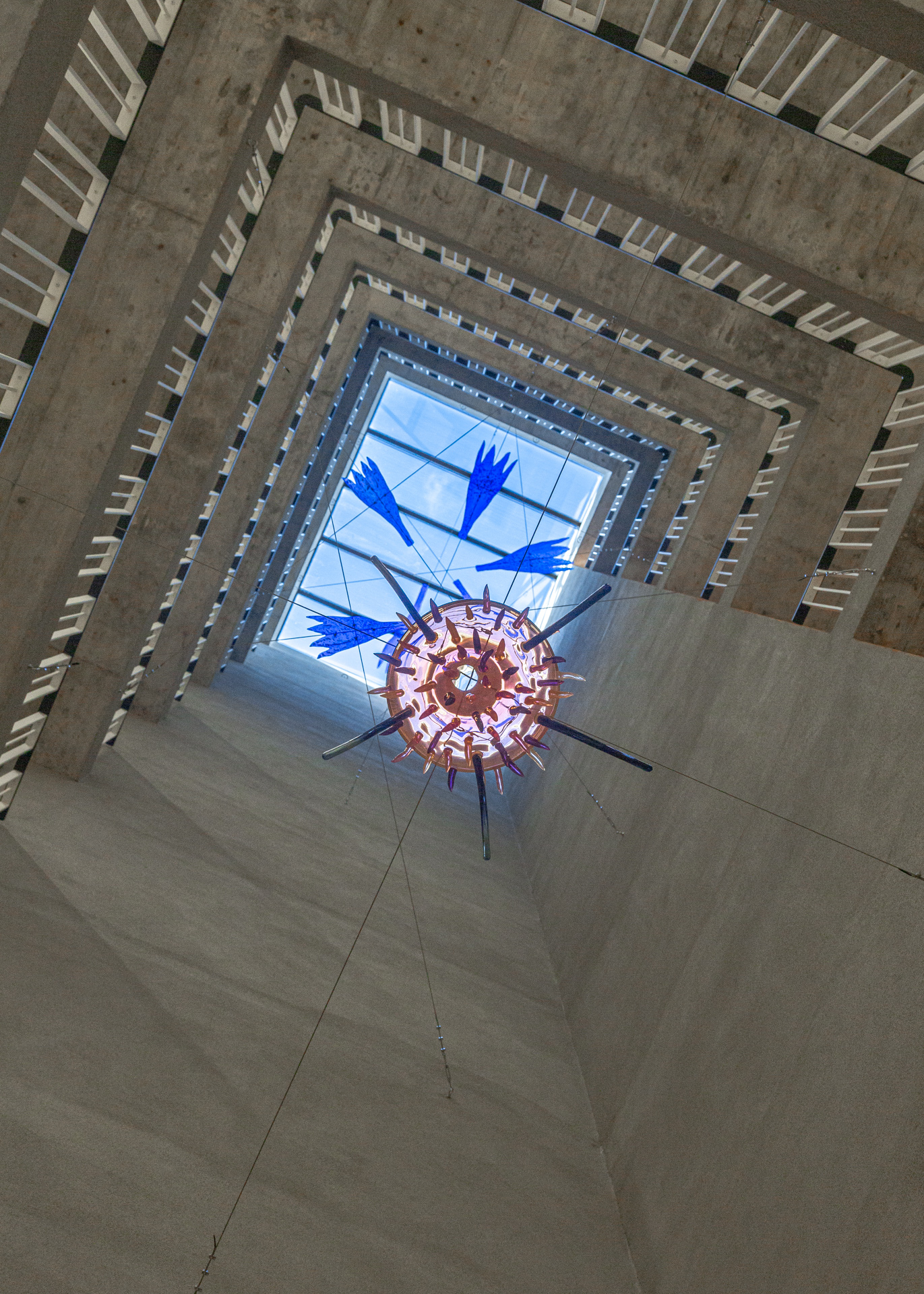 La partie de l'installation qui représente le Bleuet