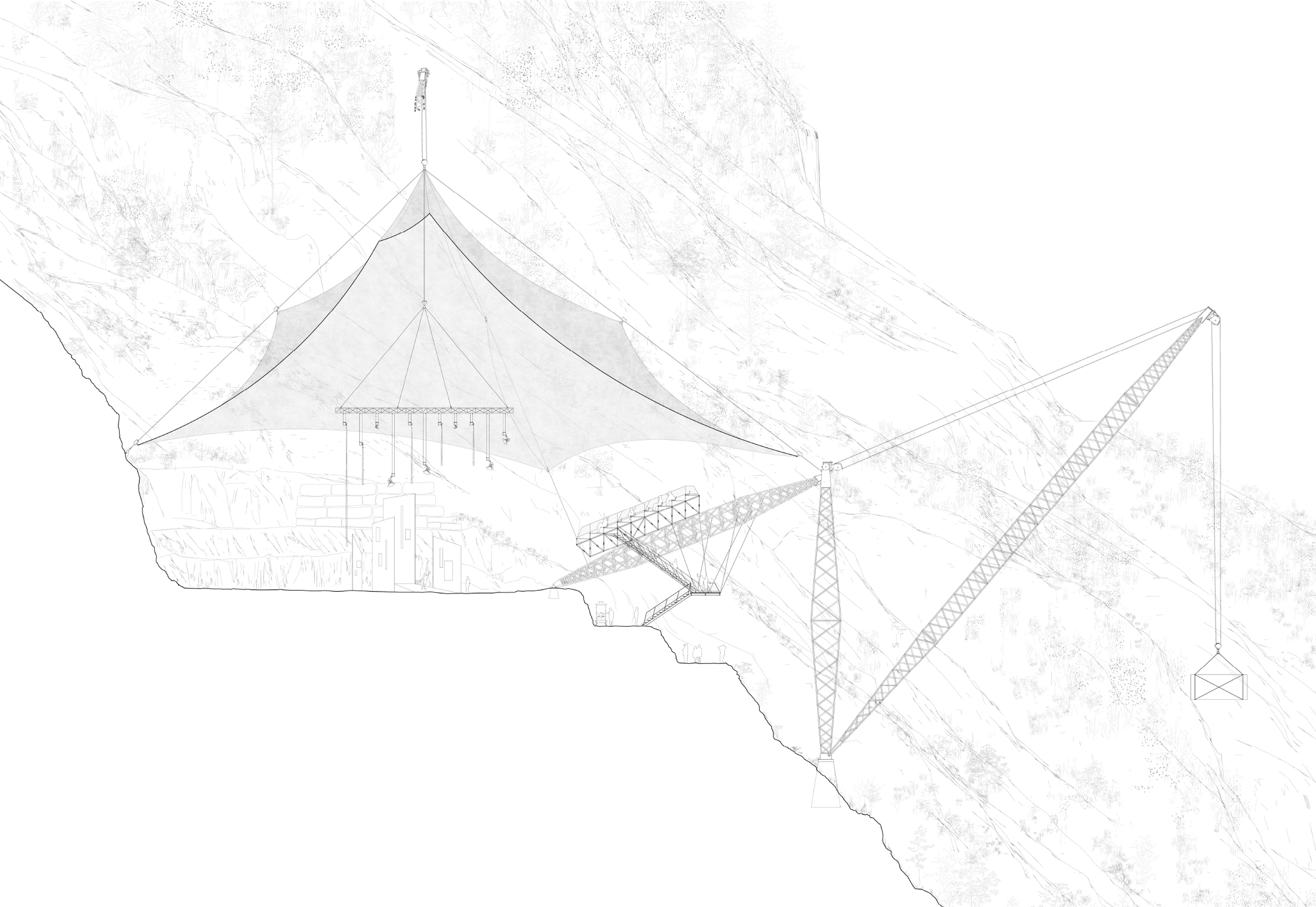 Elisa Valentina Botti, atelier Miller Progetto: The Quarry as a stege: Reactivation of a Post-Industrial Void Zona Partus Quarry