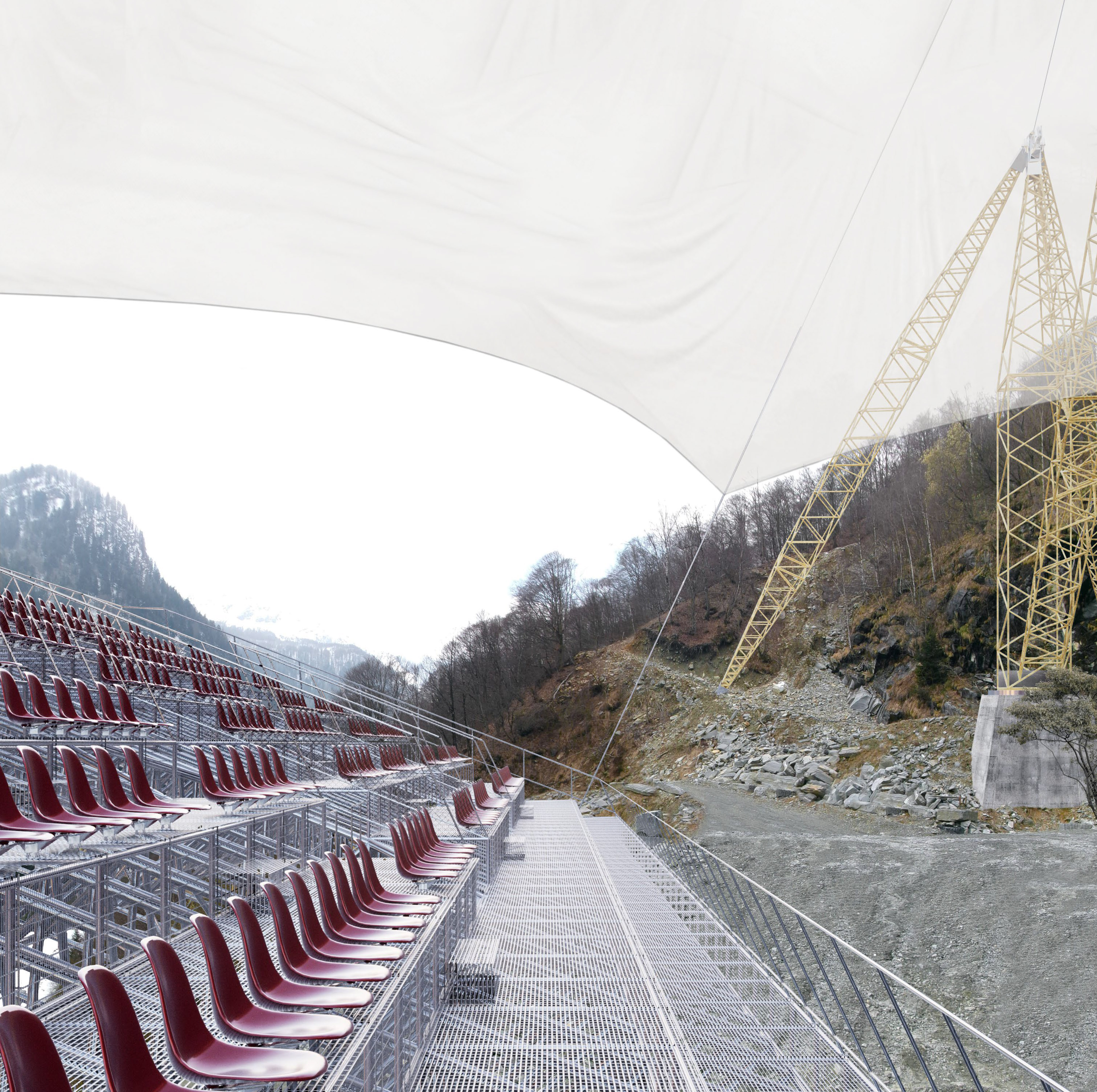 Elisa Valentina Botti, atelier Miller Progetto: The Quarry as a stege: Reactivation of a Post-Industrial Void Zona Partus Quarry