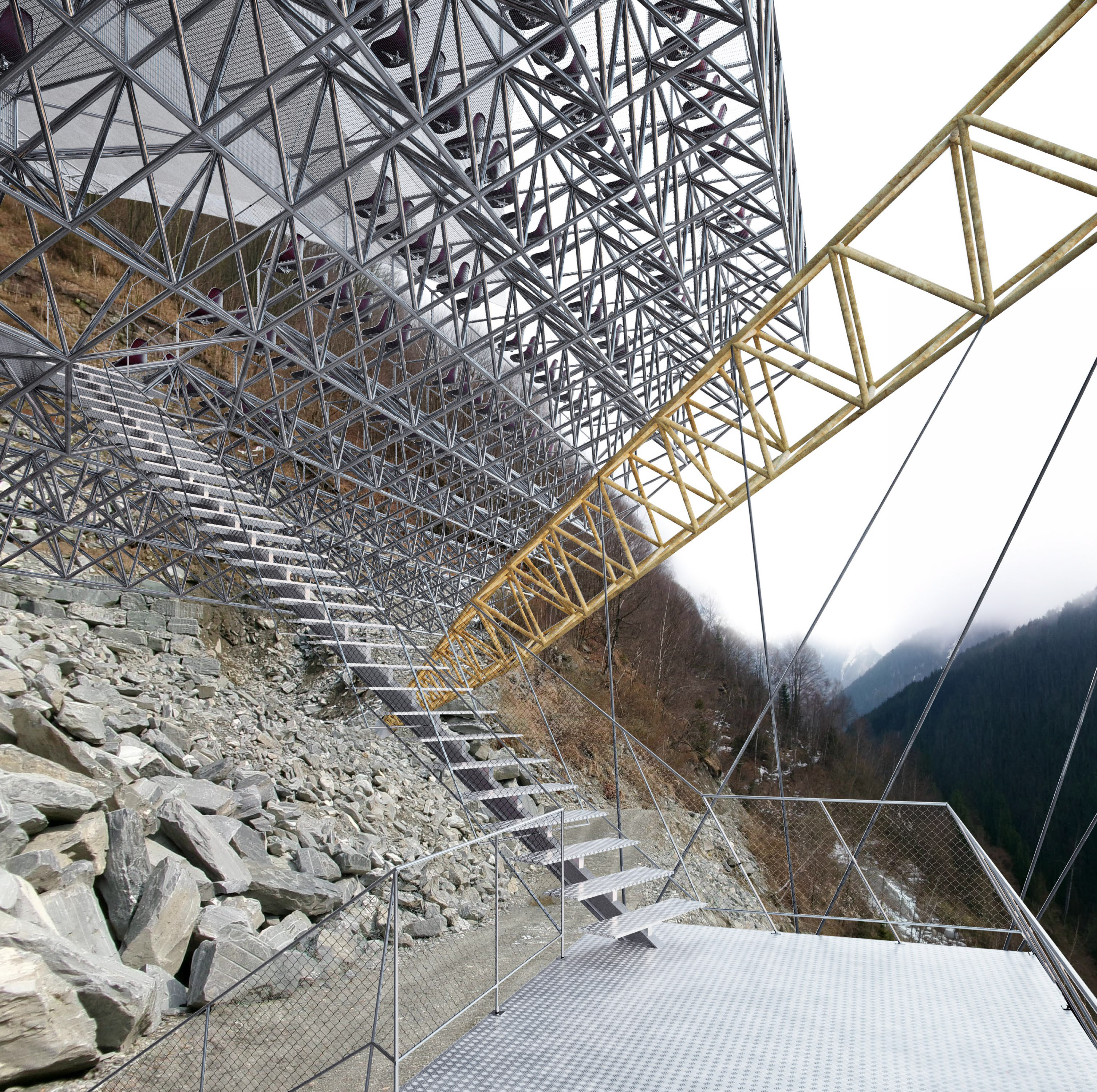 Elisa Valentina Botti, atelier Miller Progetto: The Quarry as a stege: Reactivation of a Post-Industrial Void Zona Partus Quarry
