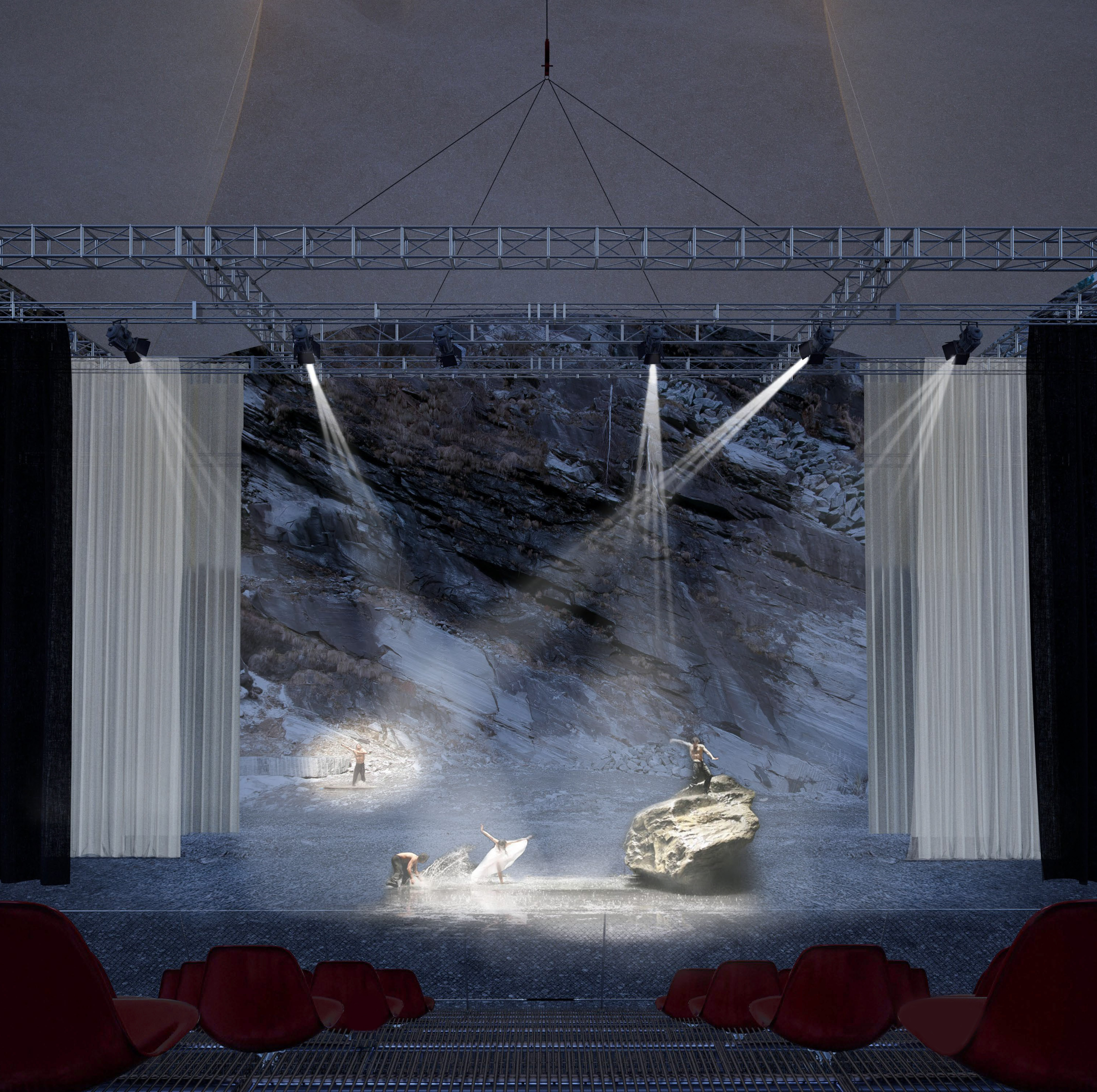 Elisa Valentina Botti, atelier Miller Progetto: The Quarry as a stege: Reactivation of a Post-Industrial Void Zona Partus Quarry