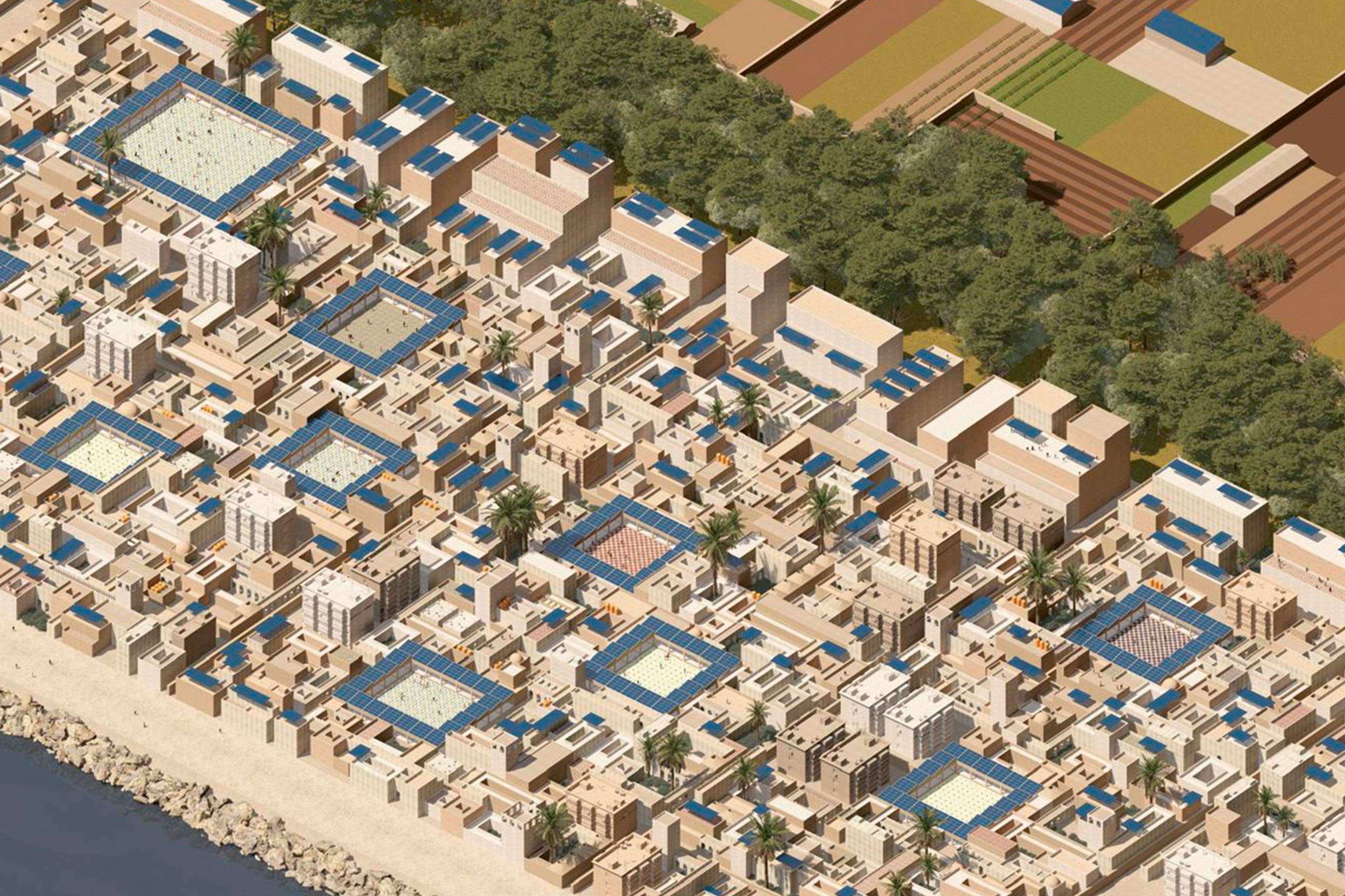 Tre fasi dell’evoluzione del progetto dell’Università Iuav di Venezia per la ricostruzione di Gaza. Il masterplan del progetto Gaza Phoenix, sviluppato dallo studio Dar Al-Omran (DAO) non è concepito come uno strumento rigido ma come un’interfaccia che interagisce con la proprietà locale, consente il feedback e l’evoluzione continua; funziona inoltre da piattaforma di negoziazione tra i diversi attori (stato, comune, comunità) e allinea gli aiuti a breve termine con un’urbanistica emancipativa a lungo termi