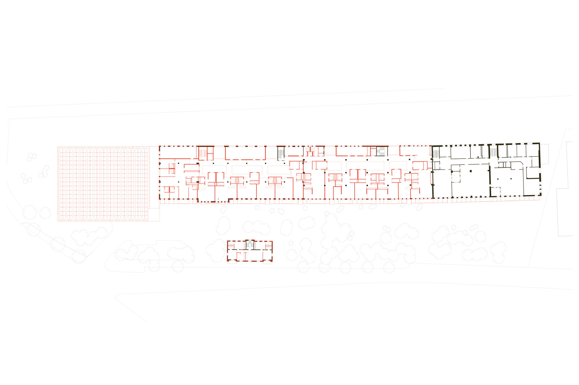 Plan du premier étage, Creative Factory, Renens