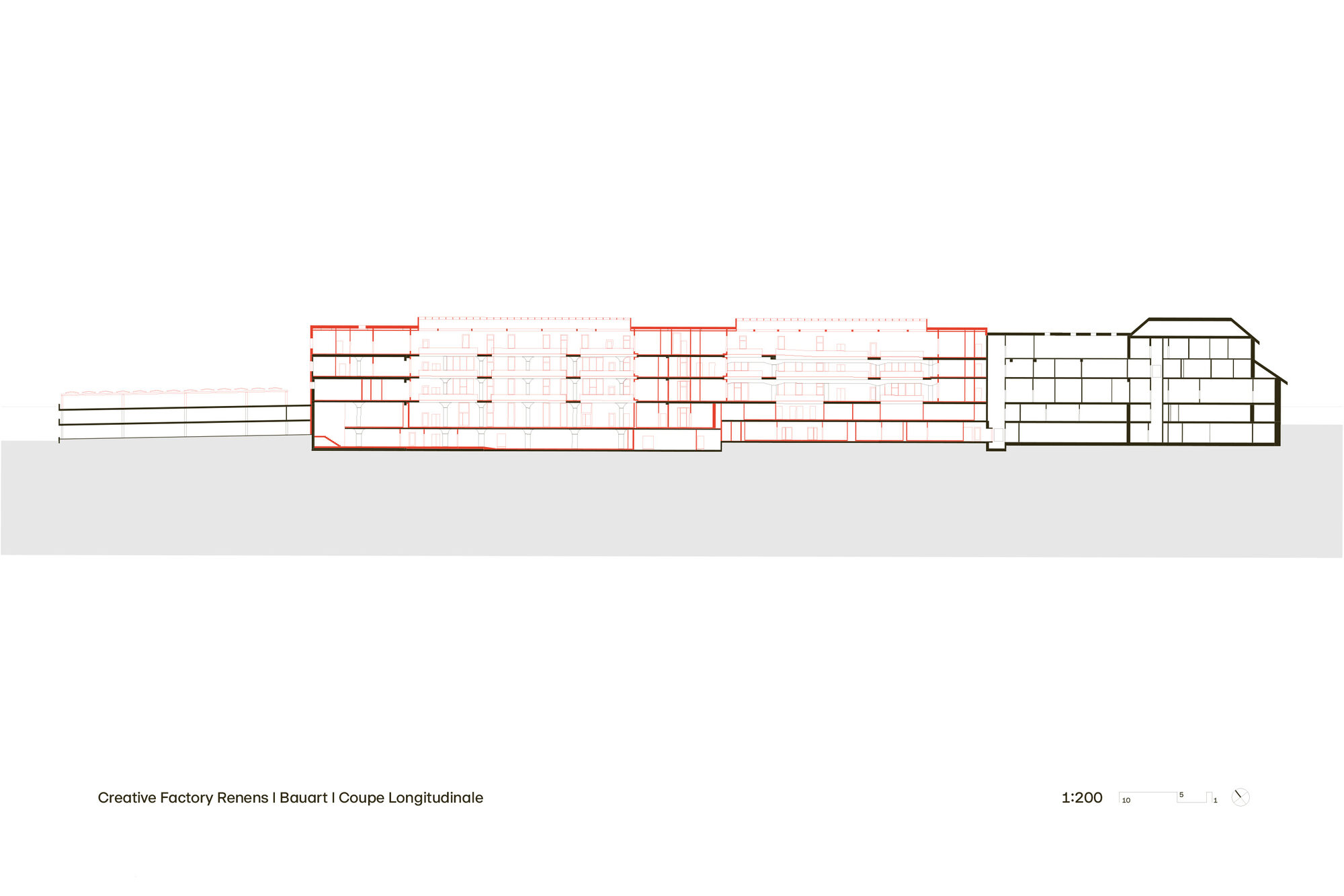 Coupe longitudinale, Creative Factory, Renens