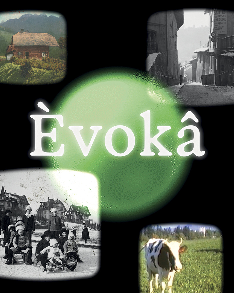 Affiche du vernissage de l’installation Èvokâ à la BCU de Fribourg