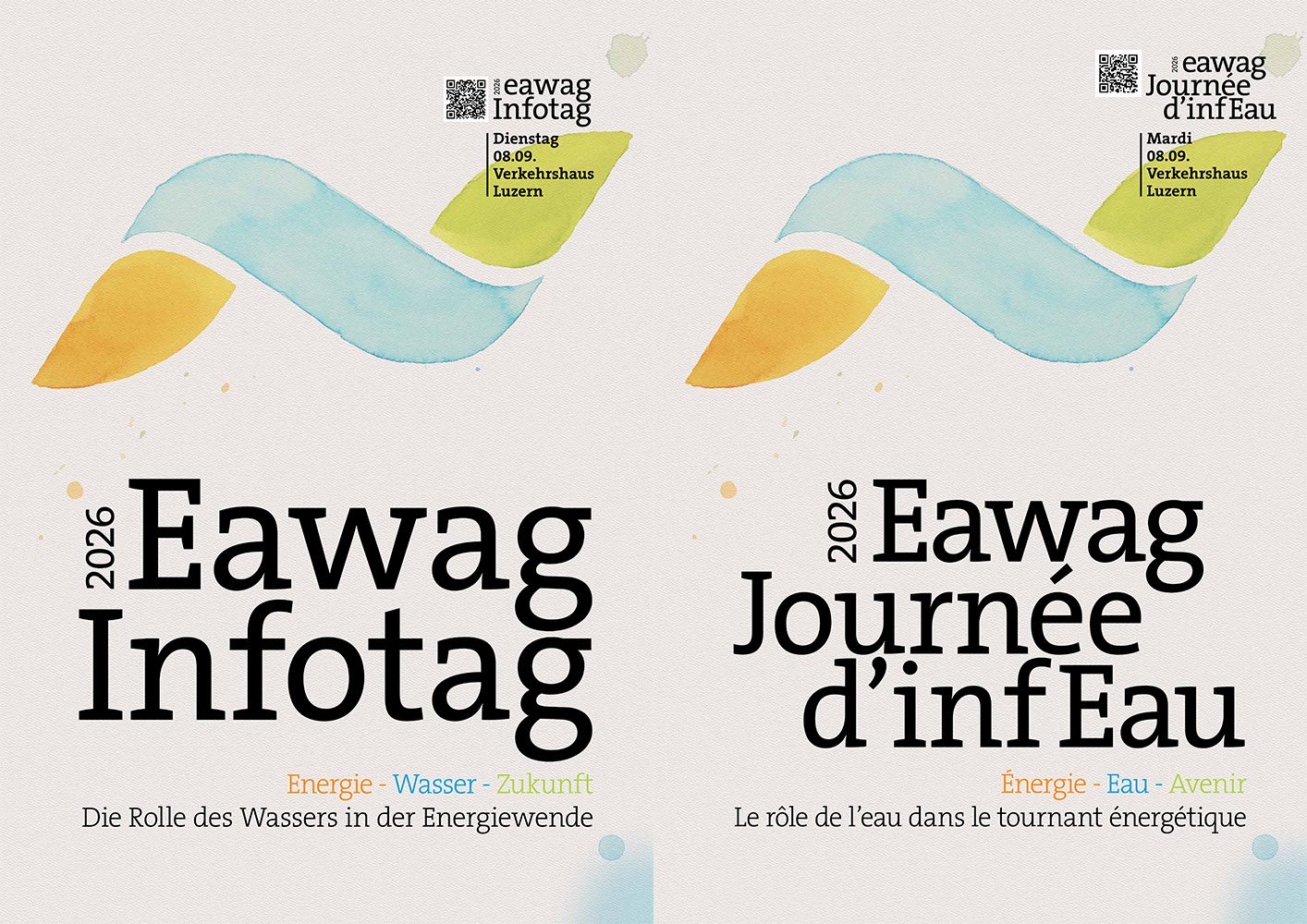 Eawag Infotag 2026: Energie - Wasser - Zukunft | Die Rolle des Wassers in der Energiewende, Luzern, 8. September
