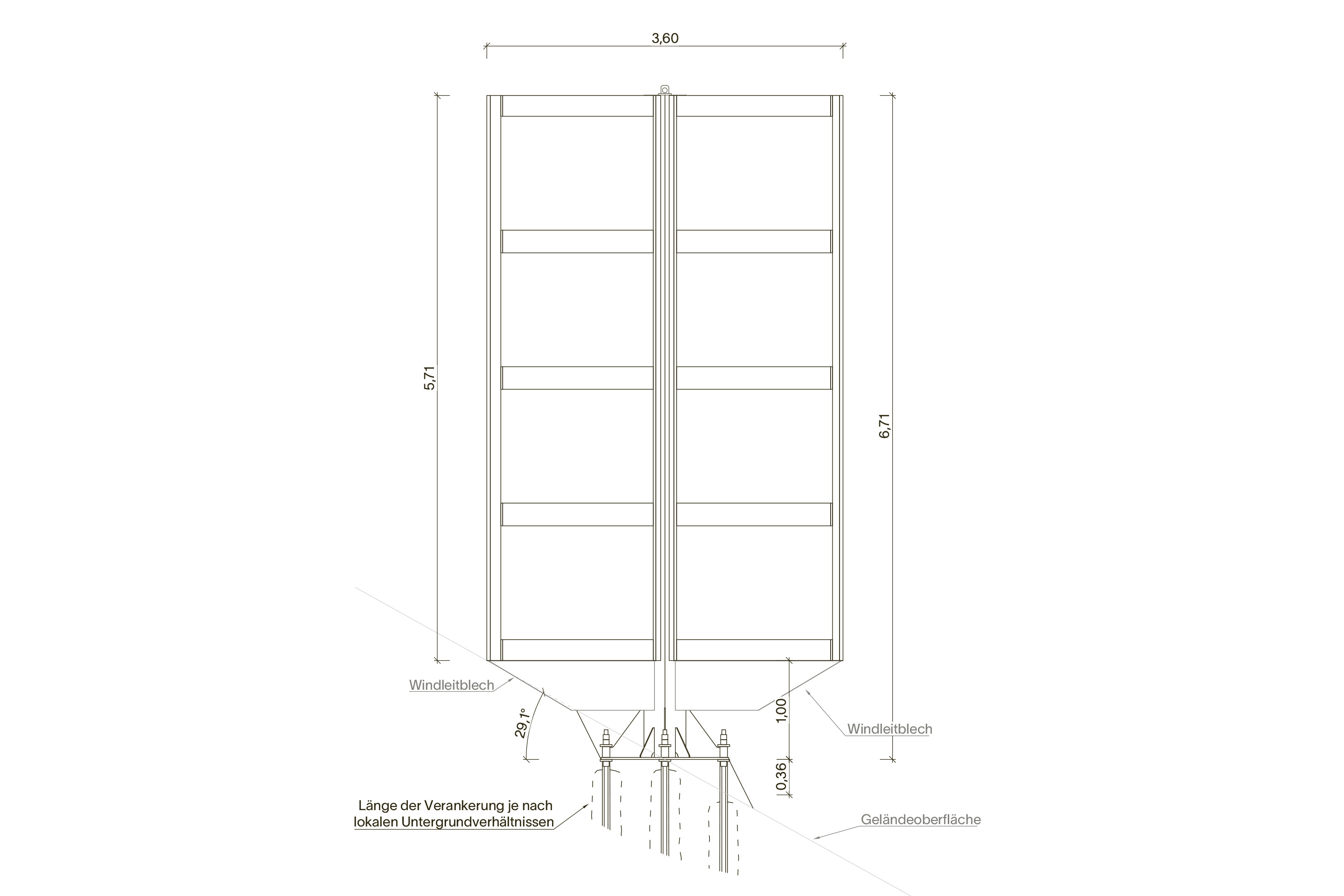 Helioplant PV Staender Baum Plan