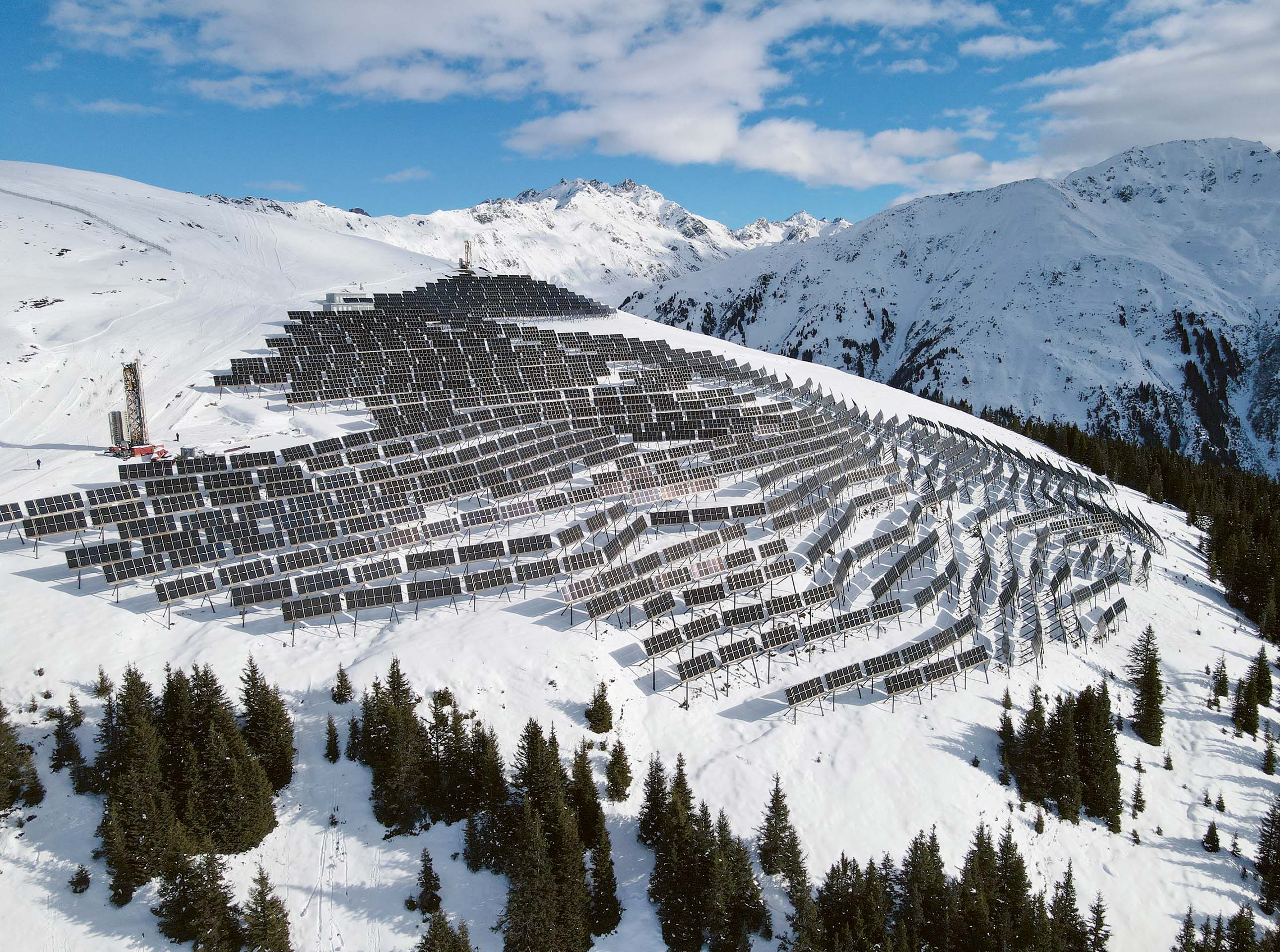 Madrisa Solar Fortschritt Januar 2026 PV Foto