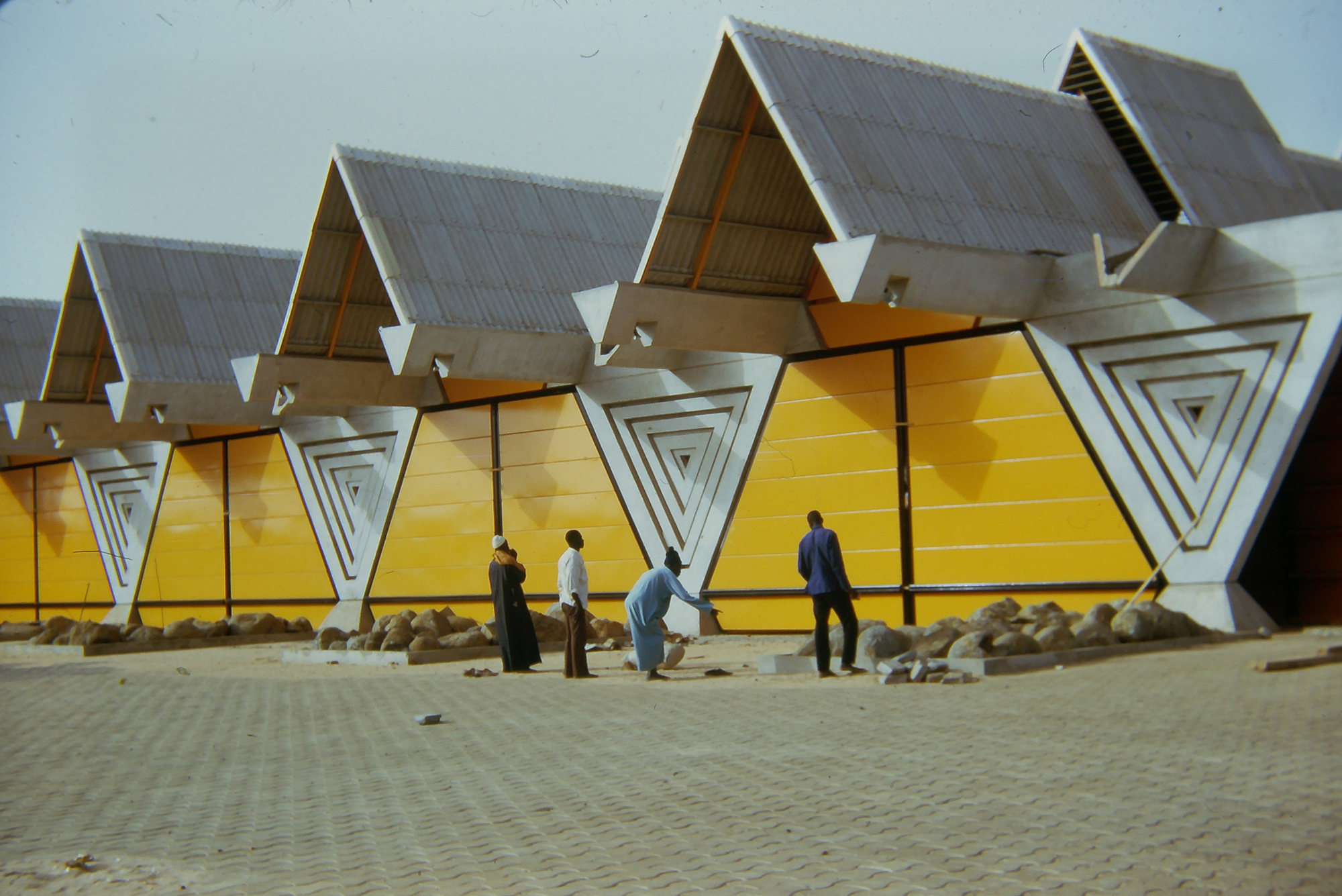 Centre International du Commerce Extérieur du Sénégal (CICES), Dakar, Senegal. 1971–74. Jean-François Lamoureux (b. 1943) and Jean Louis Marin (b. 1943). 1974.