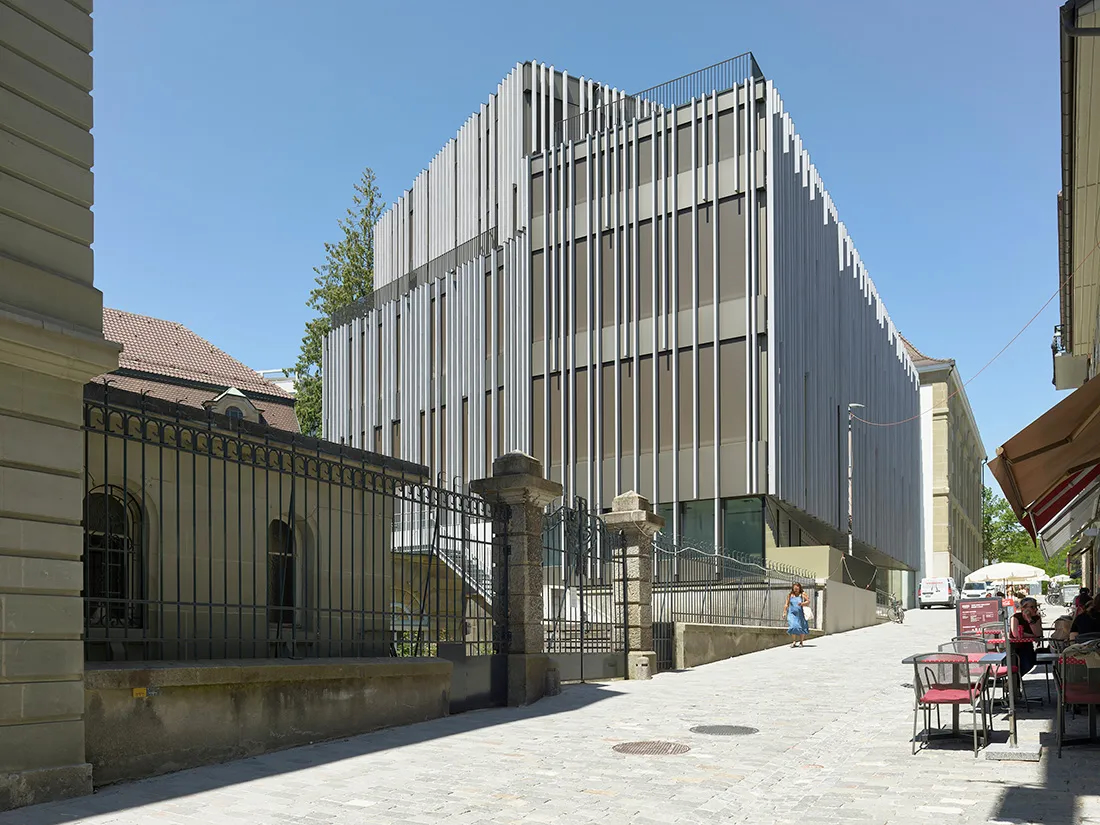 Façade extérieure de la BCU de Fribourg rénovée