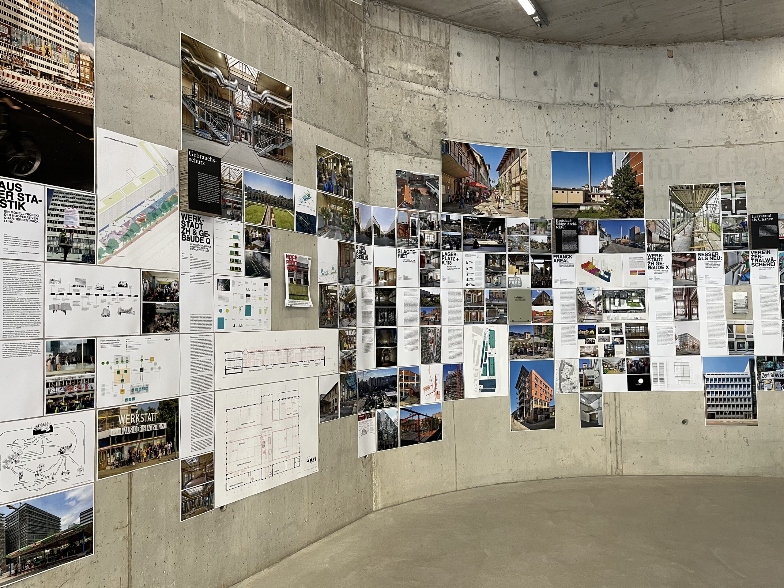 Vue de l’exposition originale à l’Architekturforum Zürich
