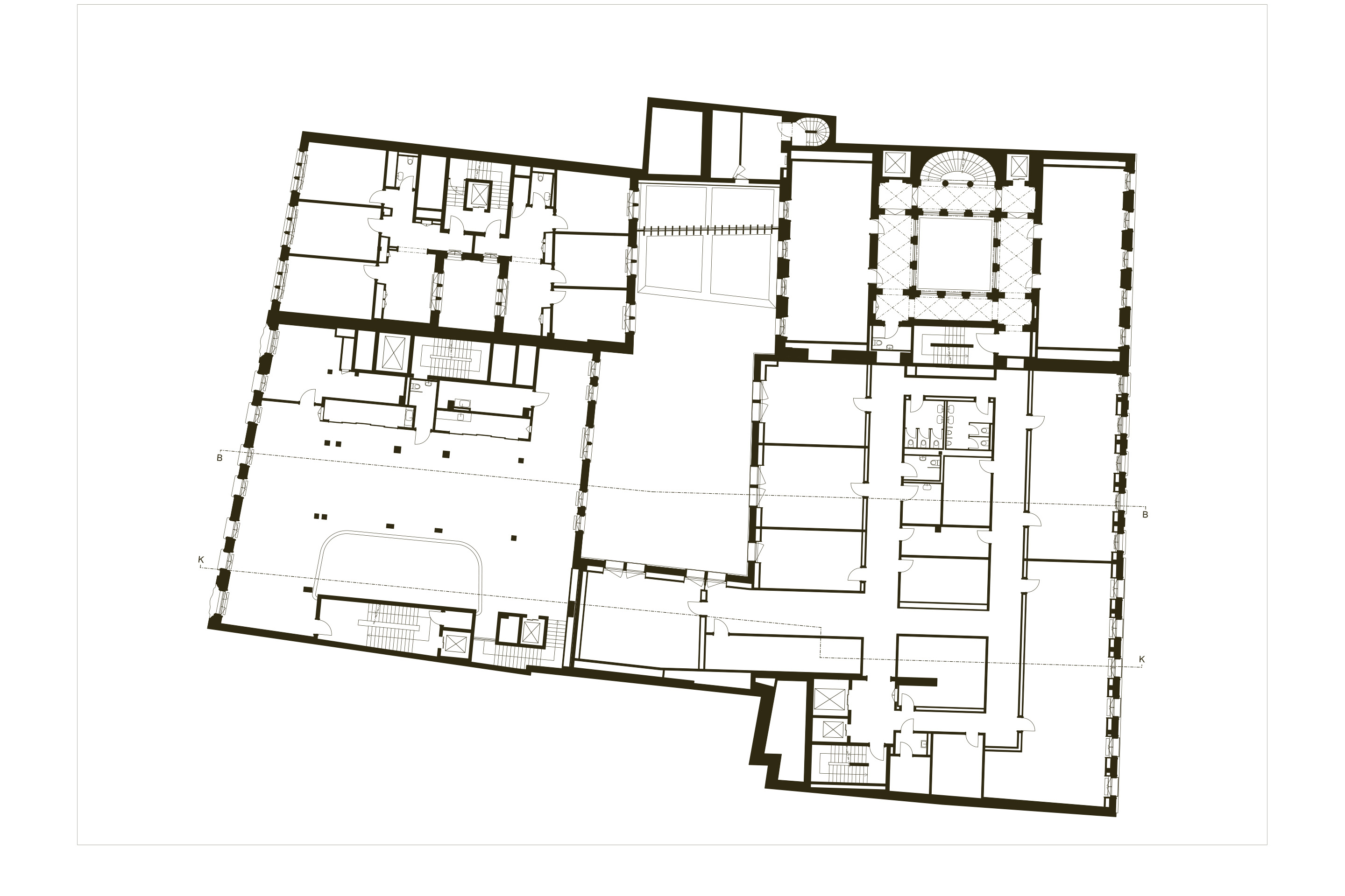 Kaiserhaus Bern Grundriss Obergeschoss 1