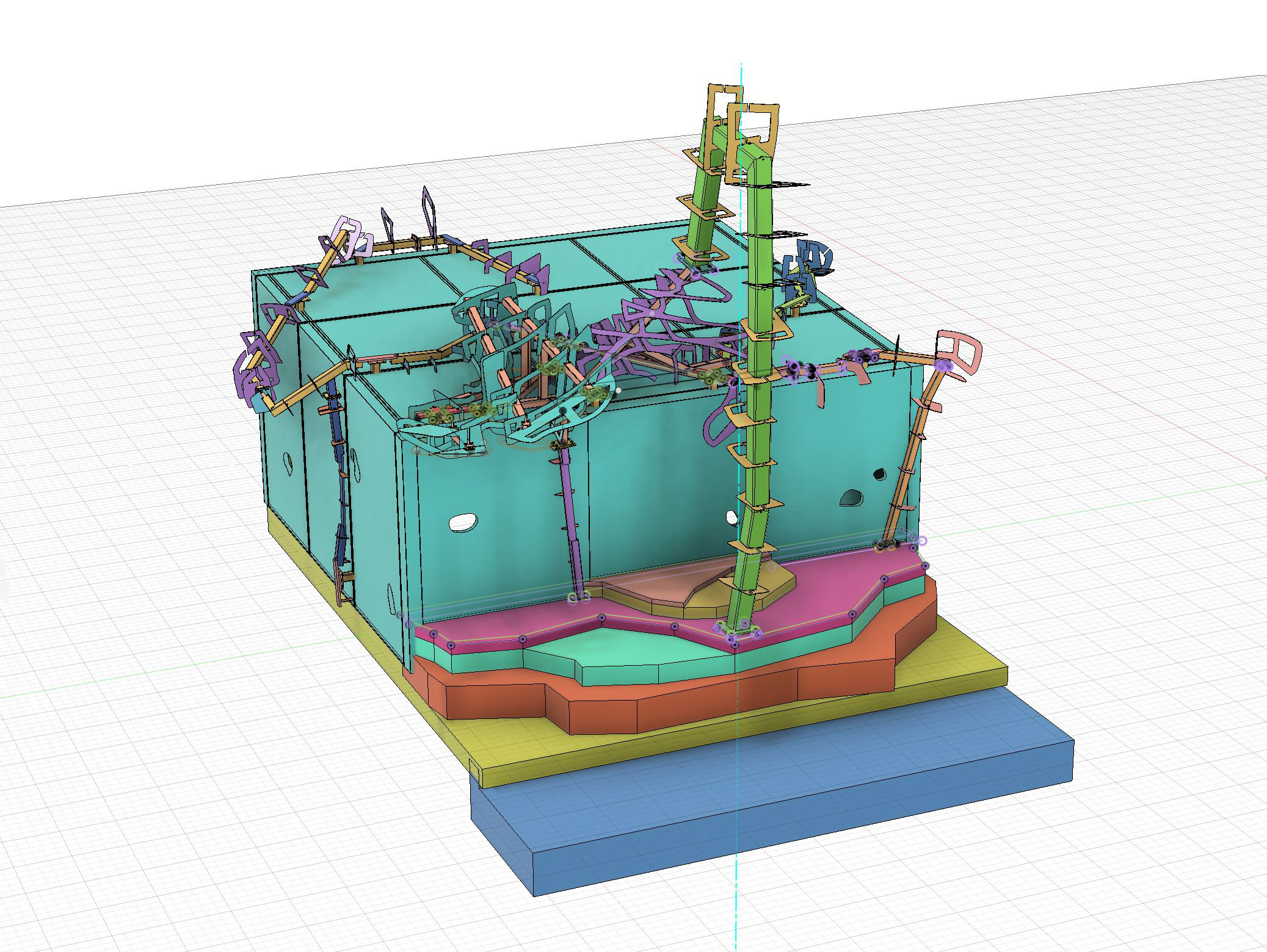 Le travail sur la structure, une armature en acier, s'est fait à l'aide de maquettes numériques.