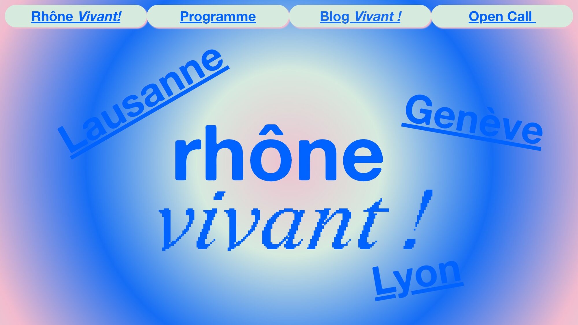 Capture d’écran de la page d’accueil du site rhone.network.