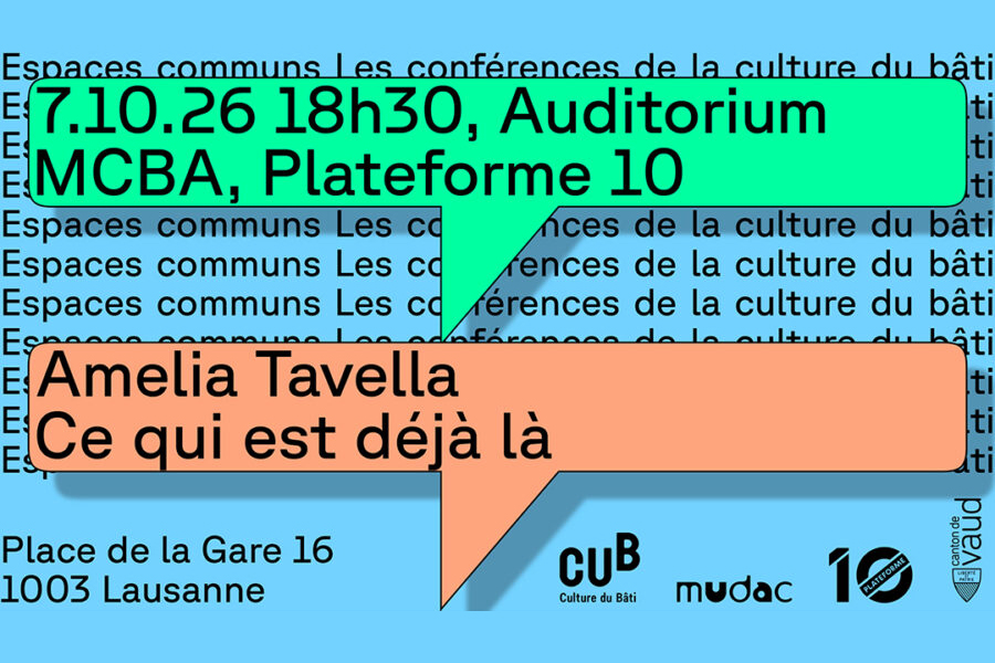 Amelia Tavella | Ce qui est déjà là, Lausanne, 7 octobre 2026