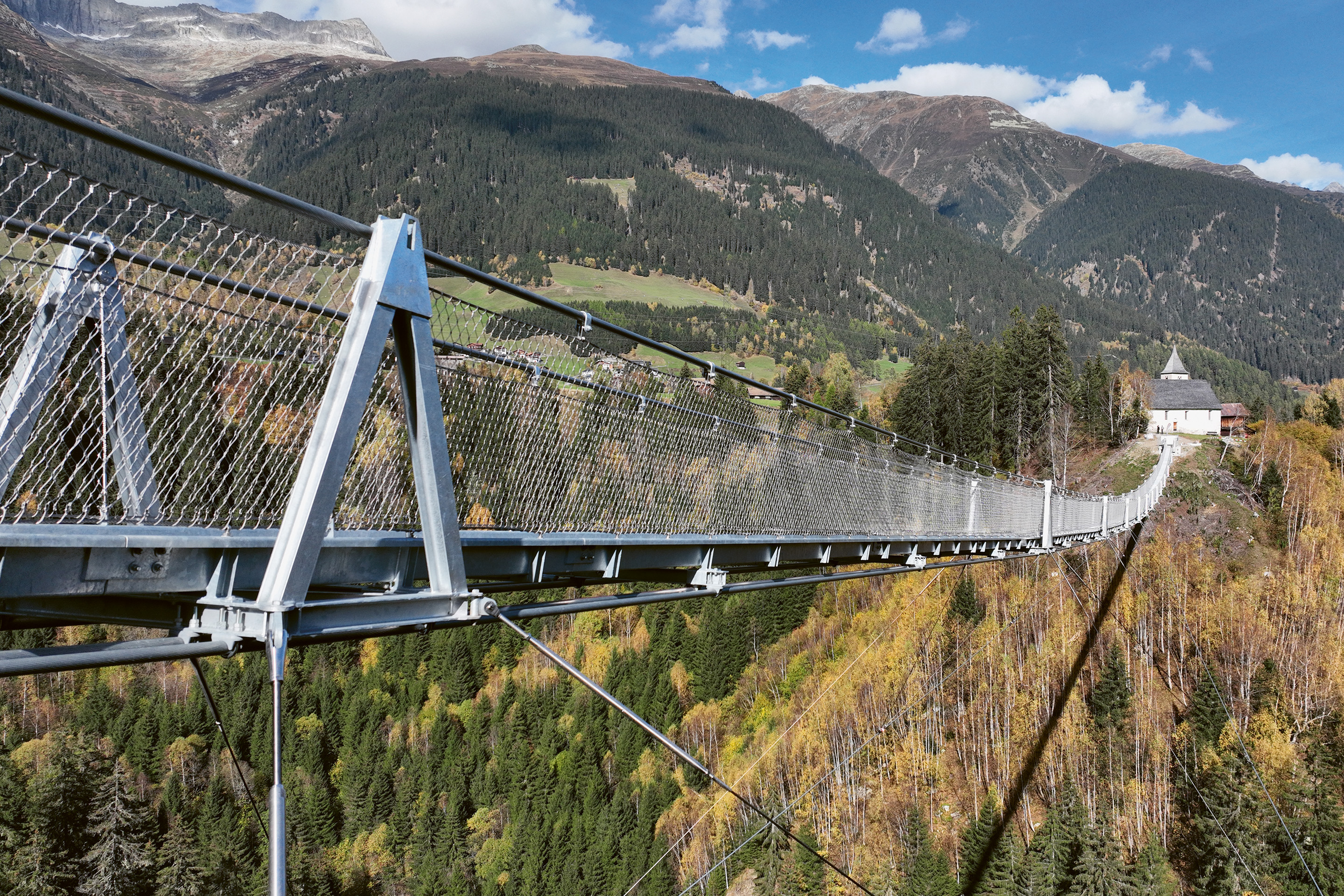 Publikumspreis des Prix Acier 2026: Hängebrücke «la pendenta», Disentis/Mustér GR