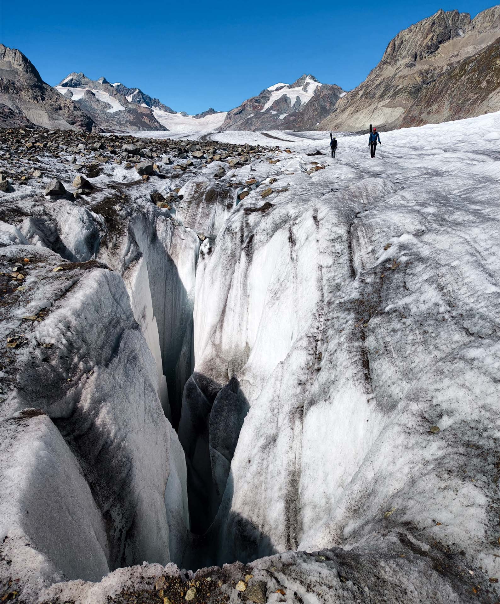 Gletschermühle Aletschgletscher