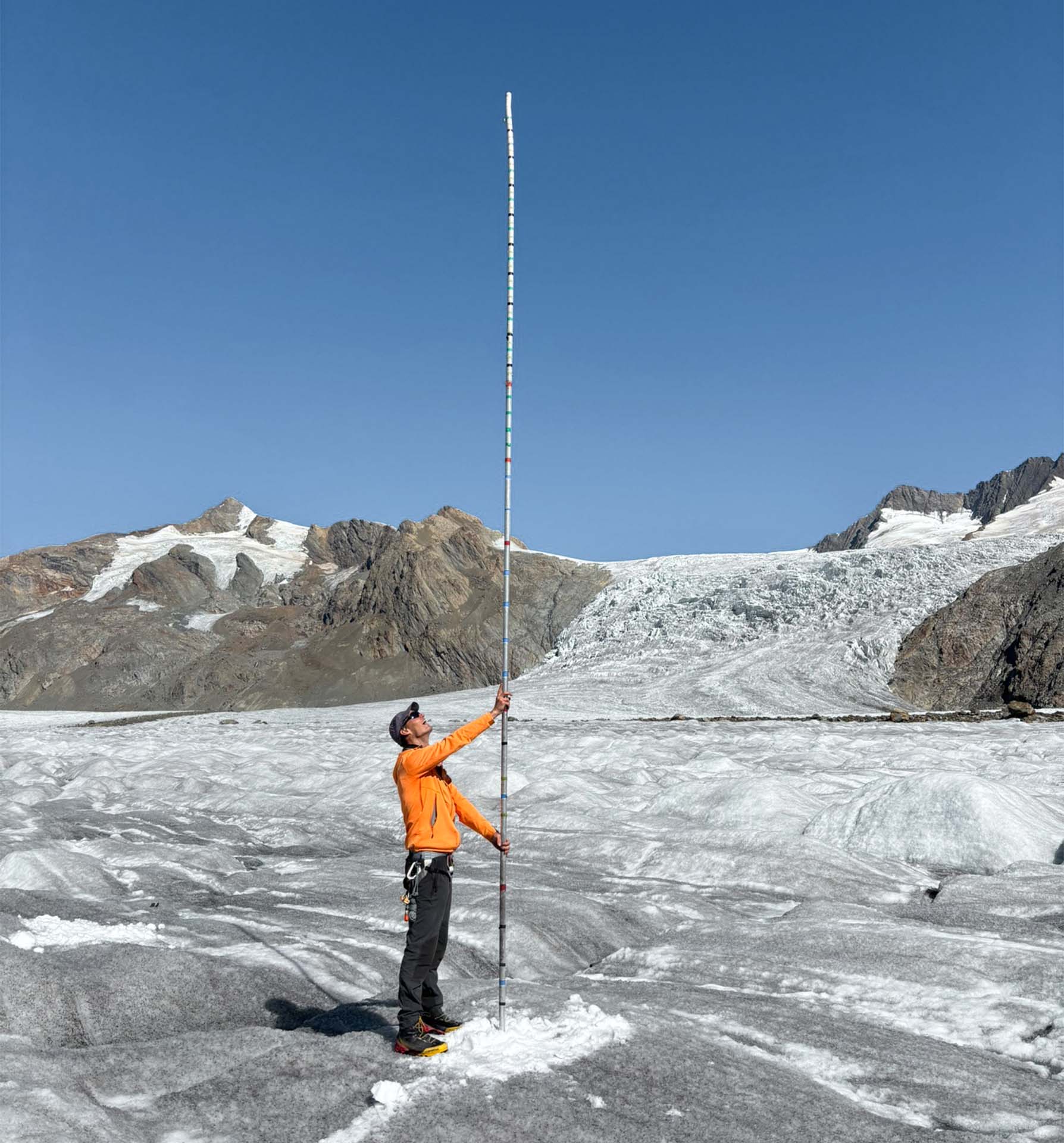 Höhe Eisverlust Aletschgletscher