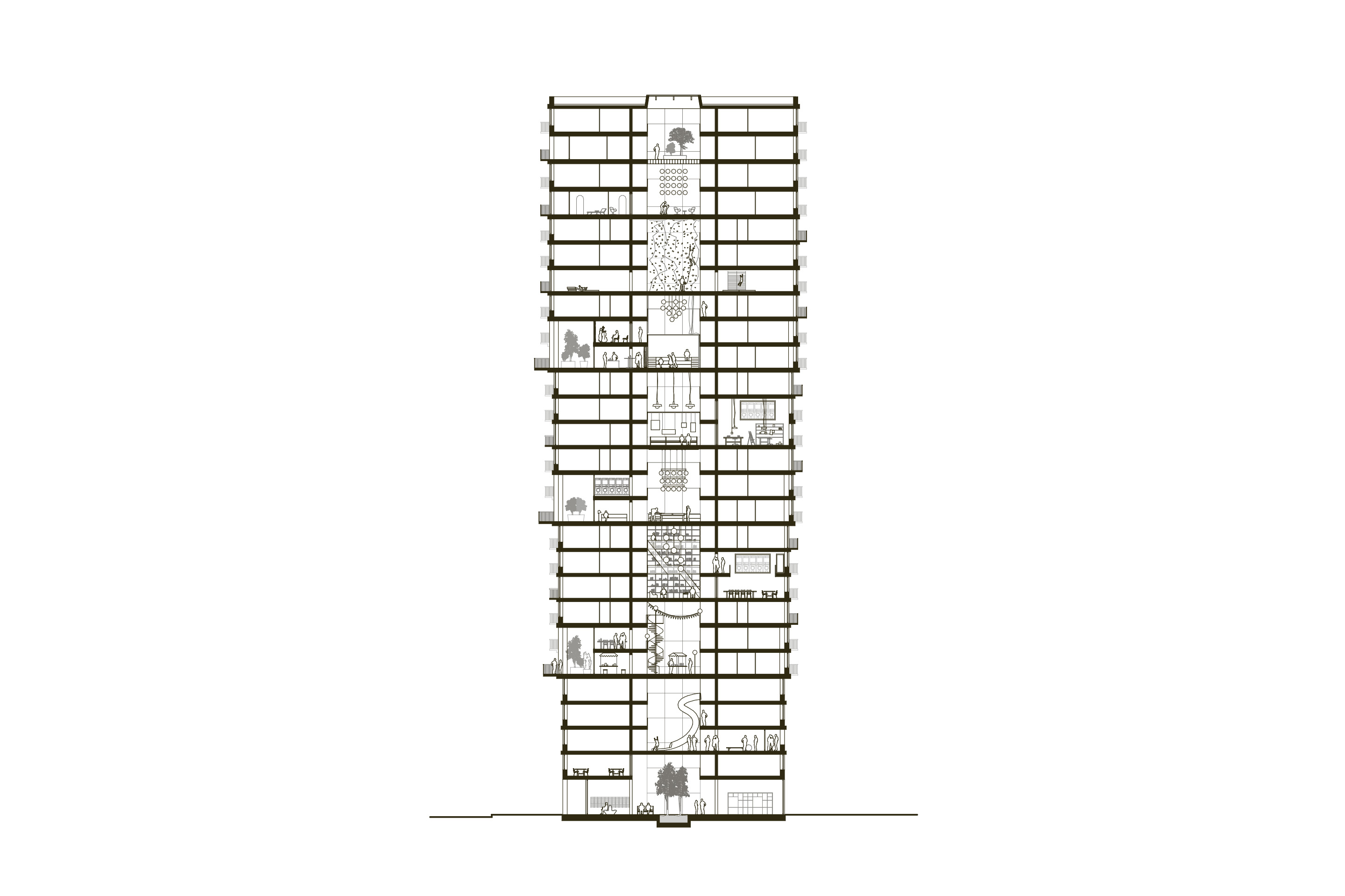 Duplex Architekten, Turm Pi, Zug