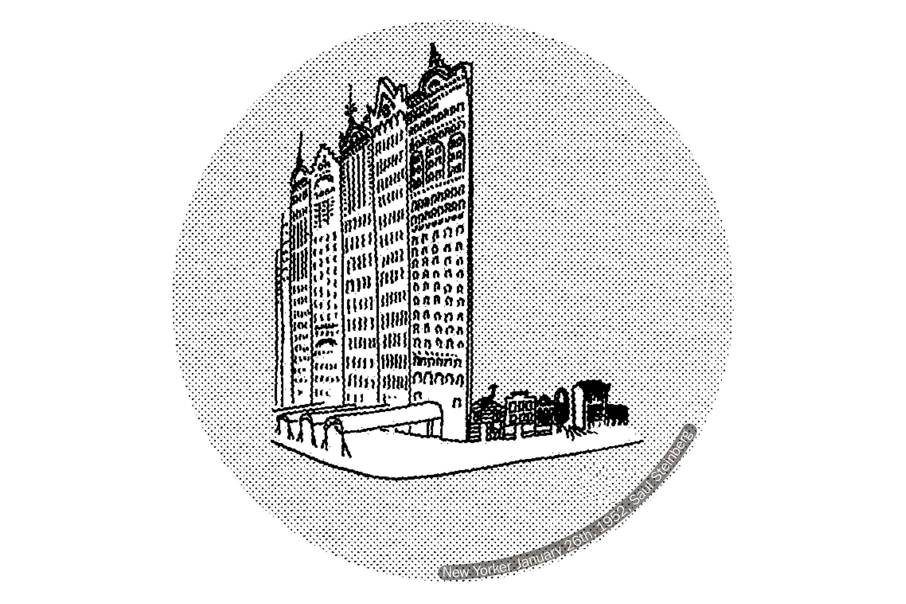 New Yorker January 26th, 1952, Saul Steinberg
