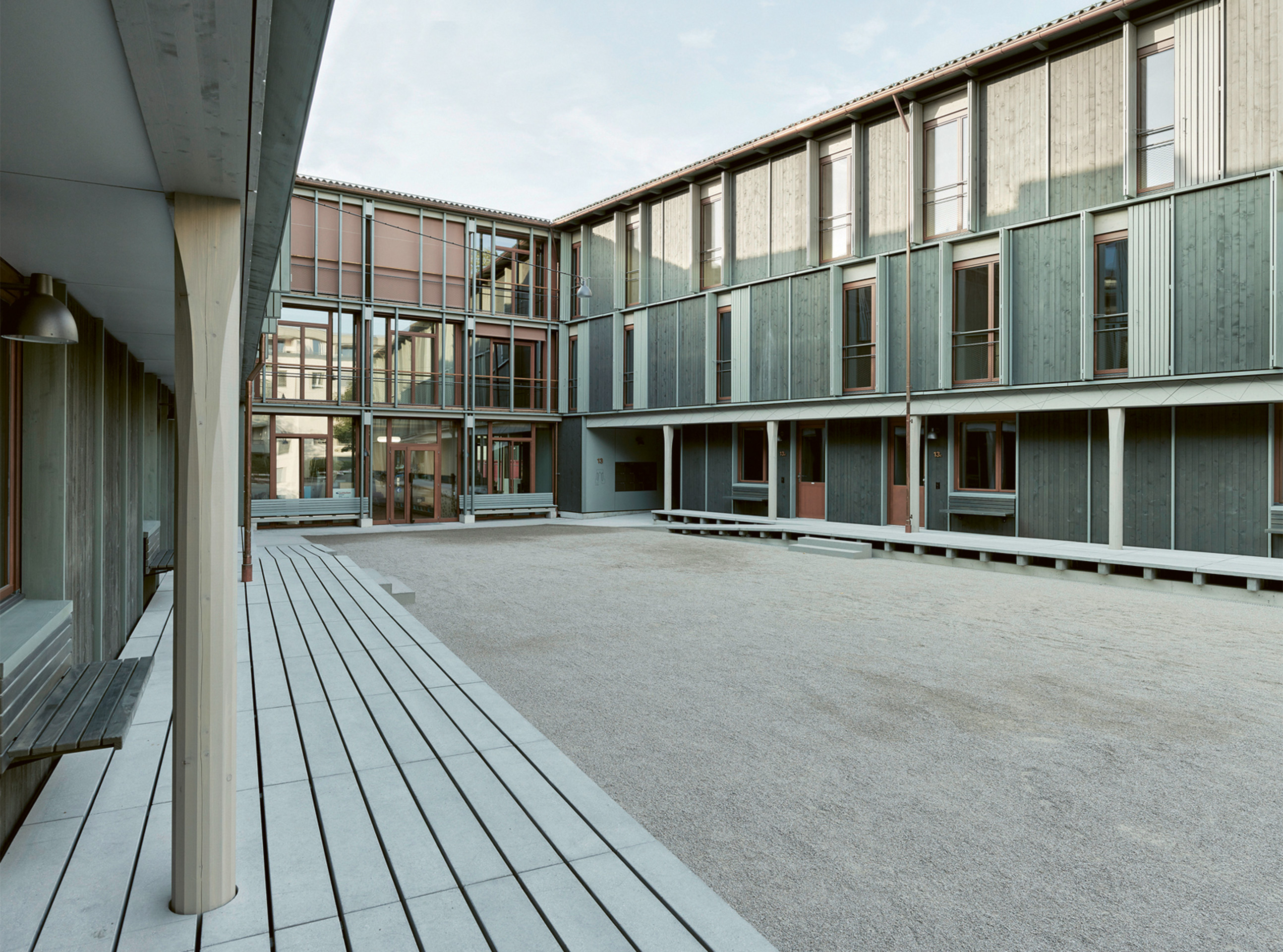 Wohnüberbauung Maiengasse, Basel, 2018 (Kanton Basel-Stadt; Esch Sintzel Architekten; EBP Schweiz; Husner Holzbau)