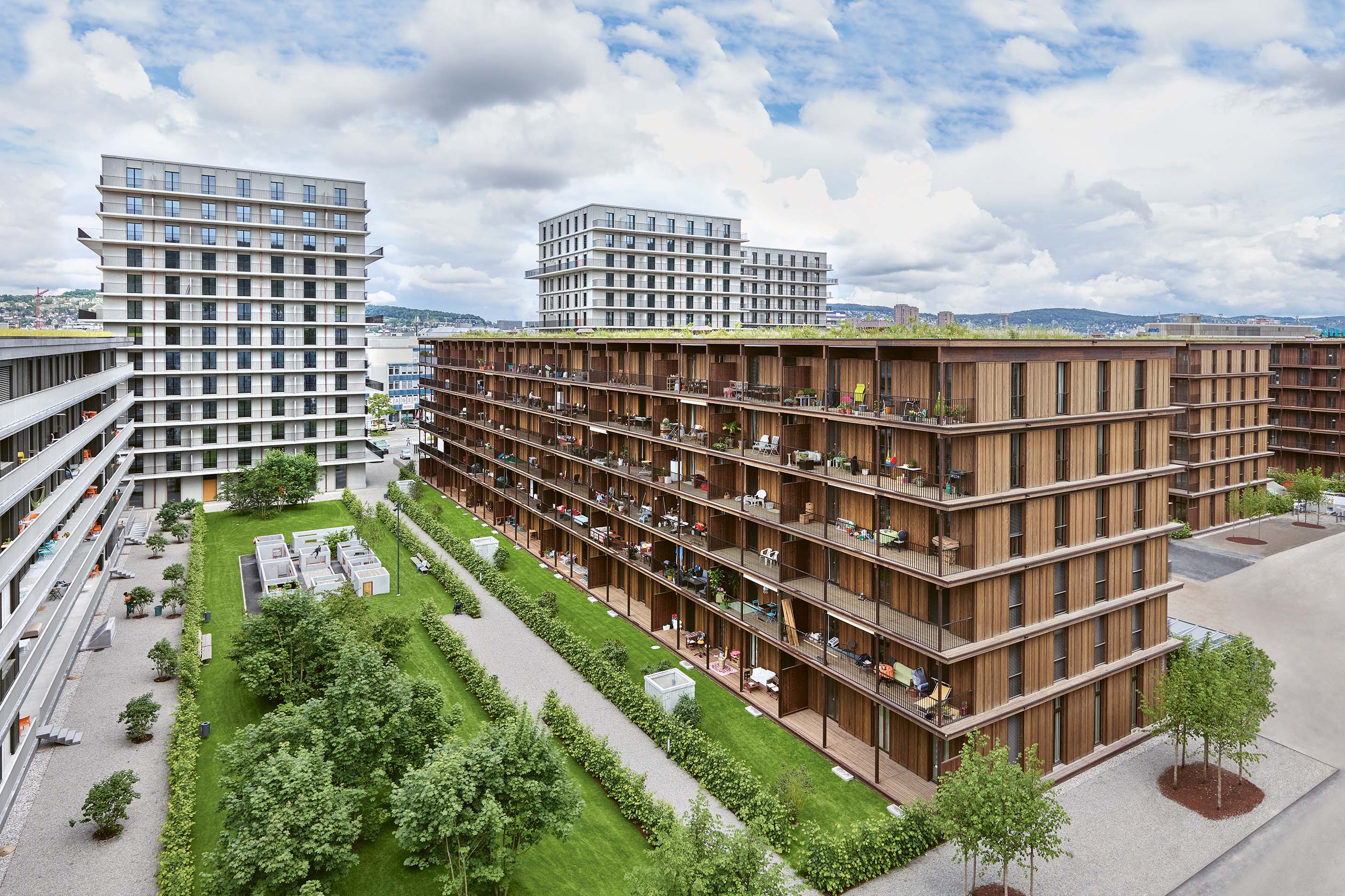 Häuser im Freilager, Zürich, 2016 (Zürcher Freilager; Rolf Mühlethaler Architekt; Ingenta; Indermühle Bauingenieure; Renggli