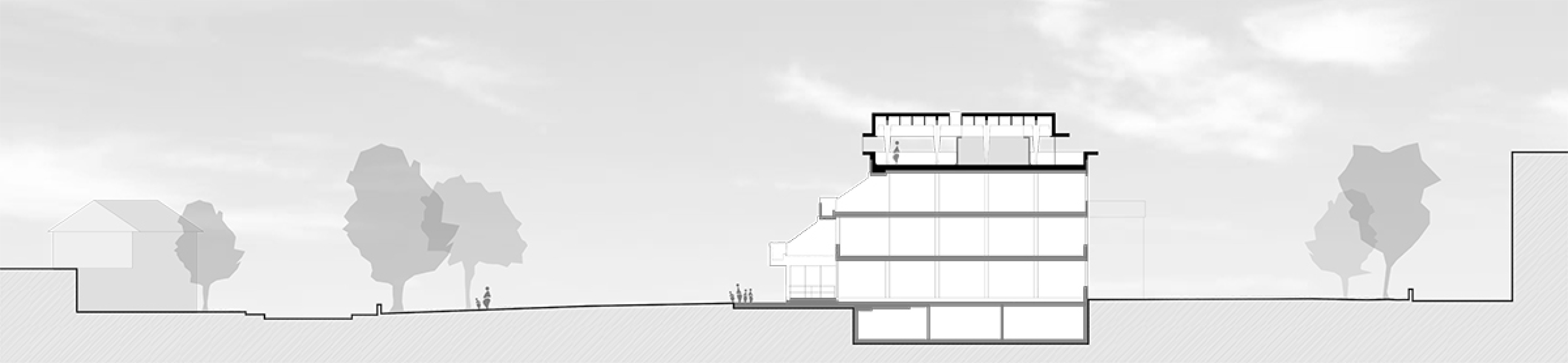 4. rango &amp;laquo;Chapeau&amp;raquo;, sezione (&amp;copy; DueA architetti)