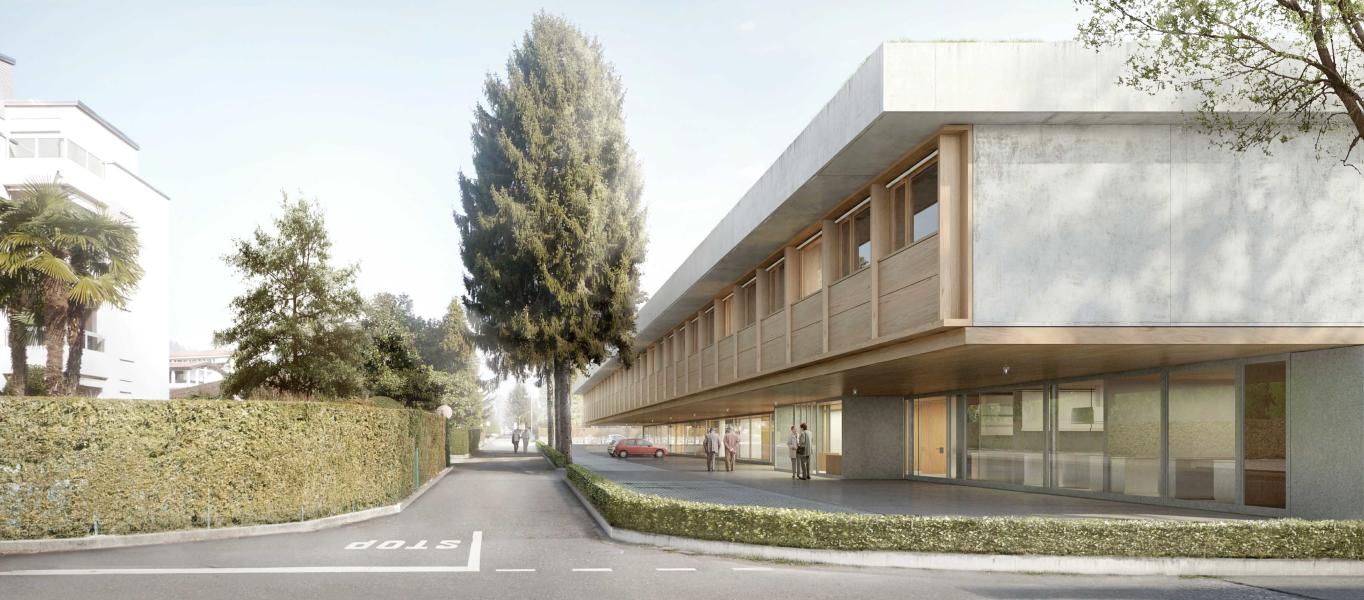 Nuova casa anziani di Caslano (Visualizzazione: Traccia, Silvia Barrera Meili)