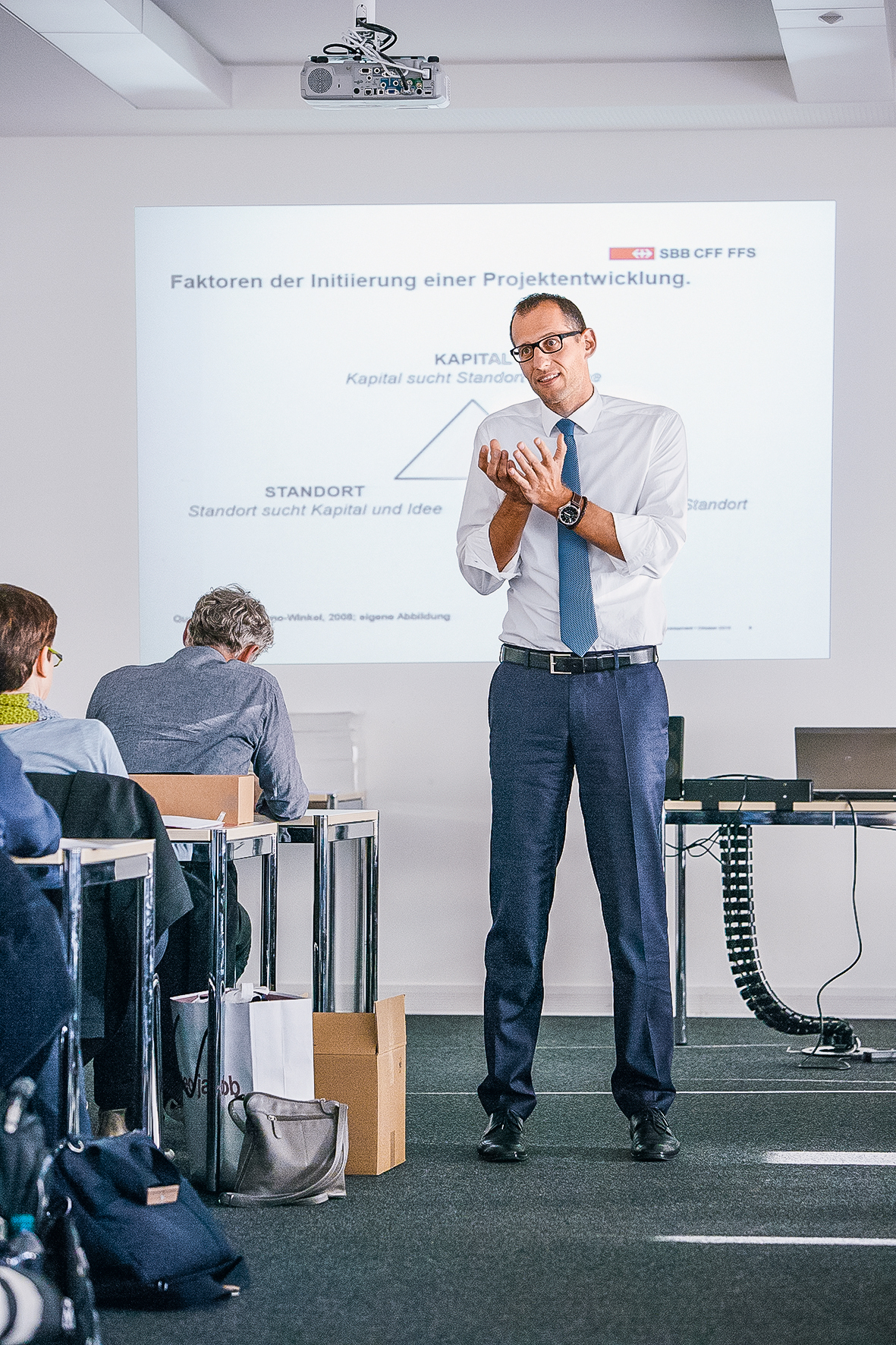 Alexander Muhm von SBB Immobilien brachte die Sichtweise des privaten Auftraggebers ein.