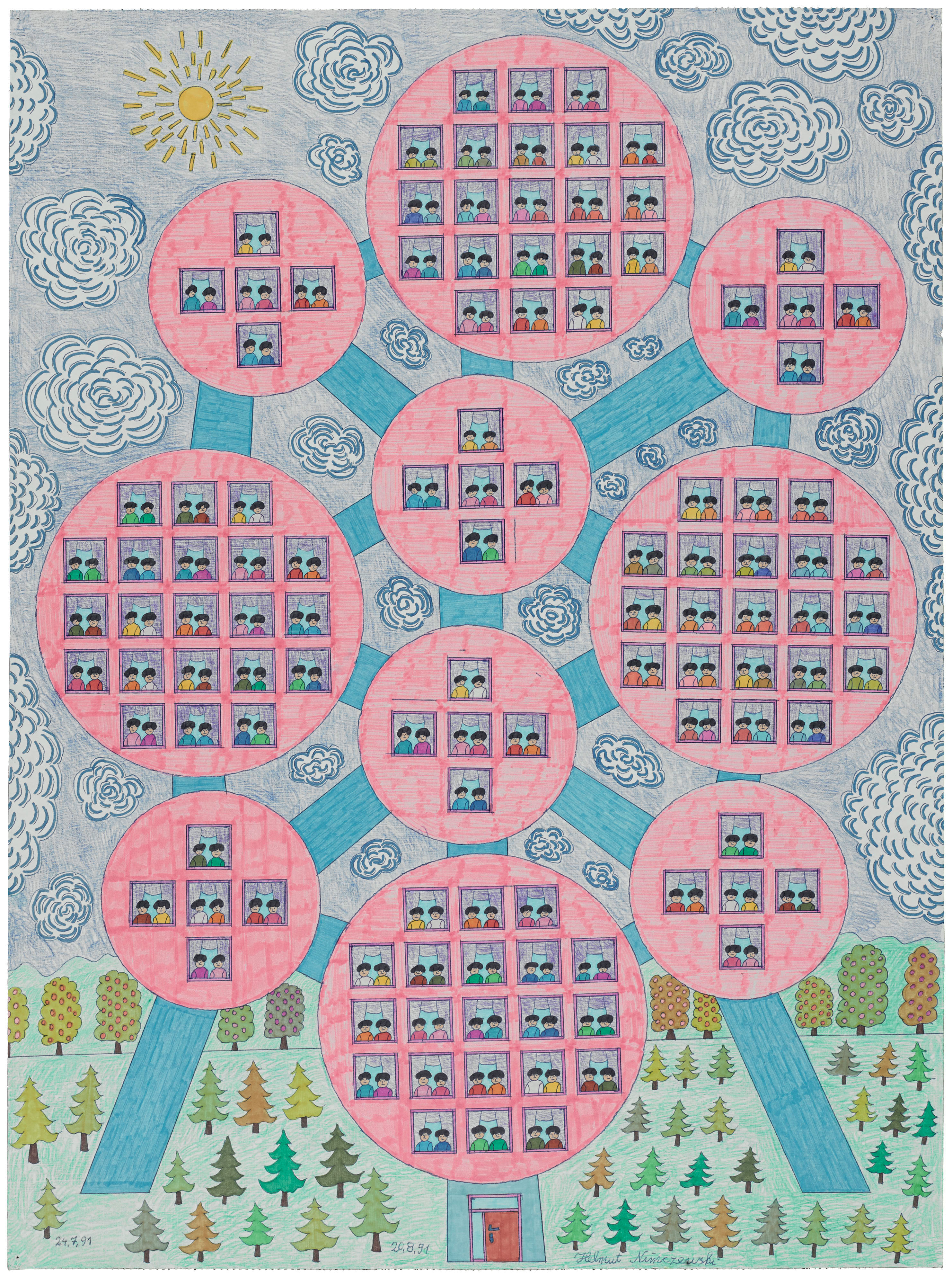 Sans titre, Helmut Nimczewski, 1991