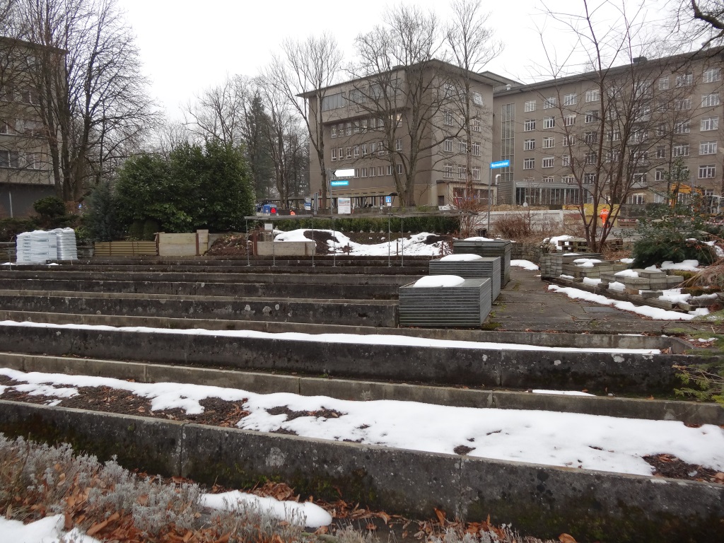 Die Gärtnerei des Lindenhofspitals, im südlichen Teil des Friedhofs wird ihre Pflanzen künftig in der Elfenau überwintern ...