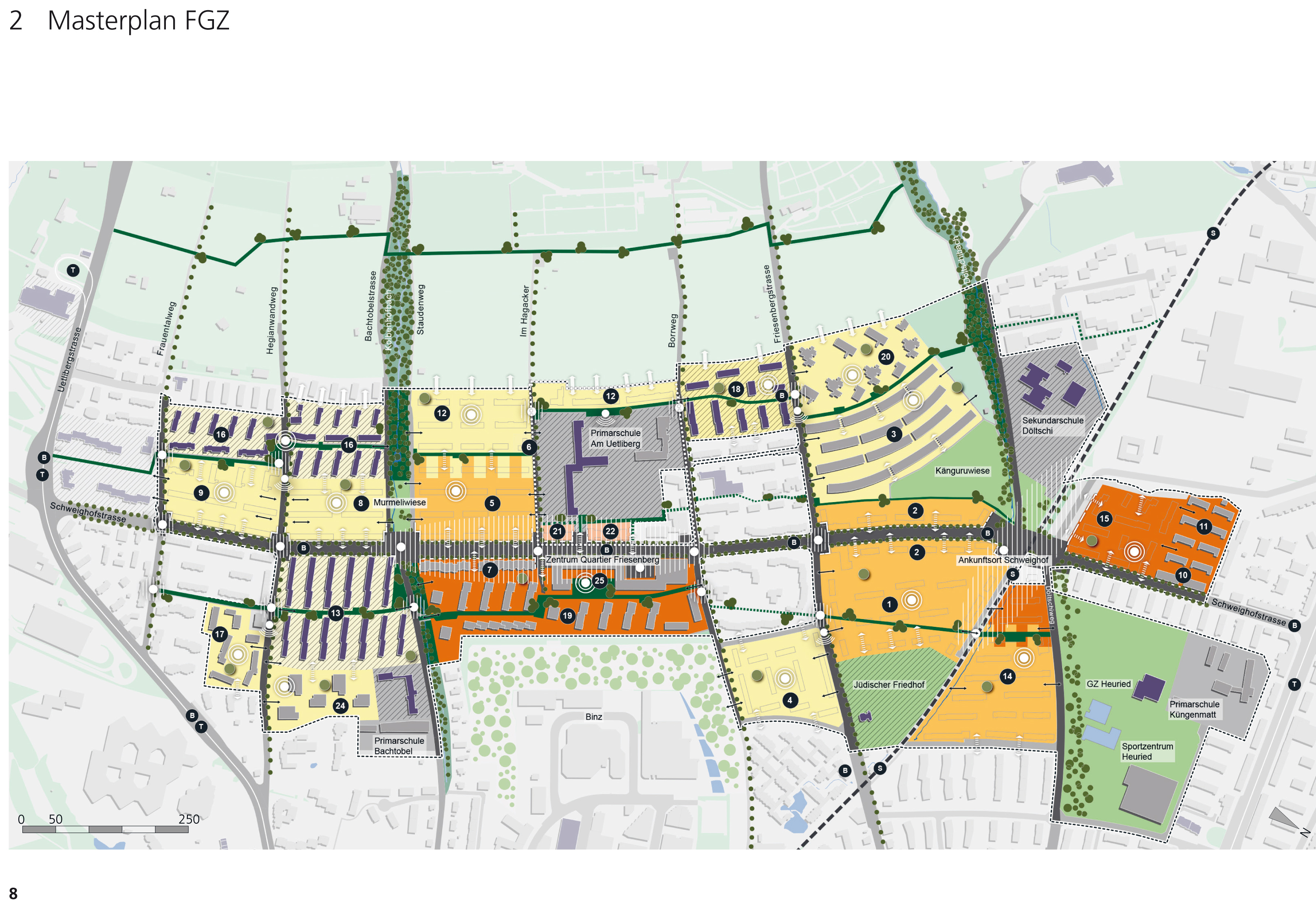 Masterplan für die Siedlungsentwicklung des Friesenbergquartiers