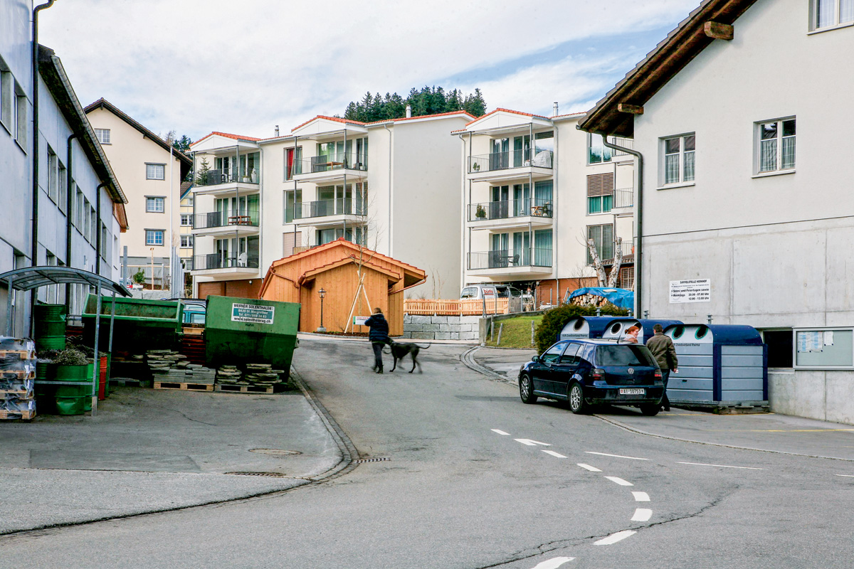 Die Gemeinde Oberegg legte eine minimale Ausnutzungsziffer fest, was lokal zur gewünschten Dichte führte.