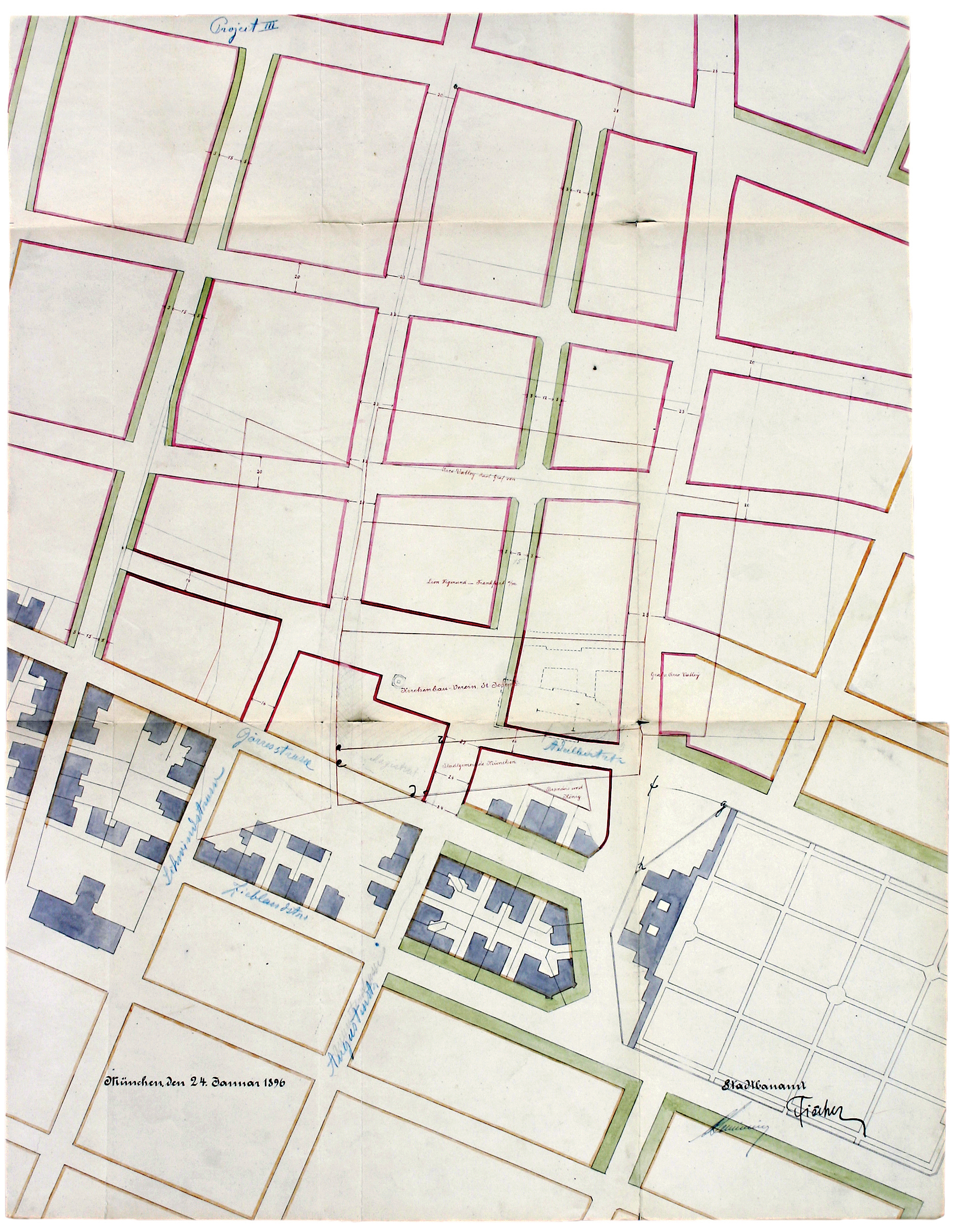 Georgenstrasse: nahtloser Übergang zur Stadterweiterung.
