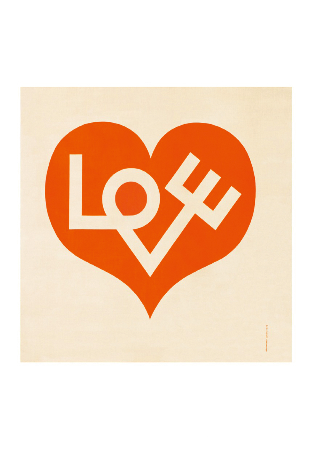 Love Heart, Environmental Enrichment Panel # 3017. Alexander Girard für Herman Miller, 1971.