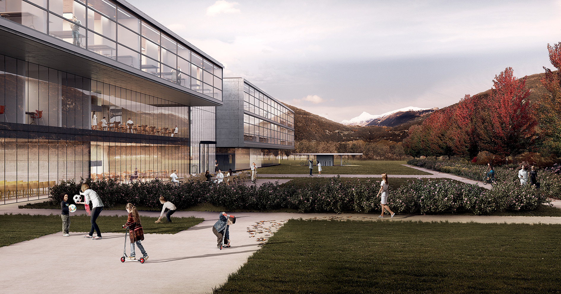 Render del progetto dell'IRB.
